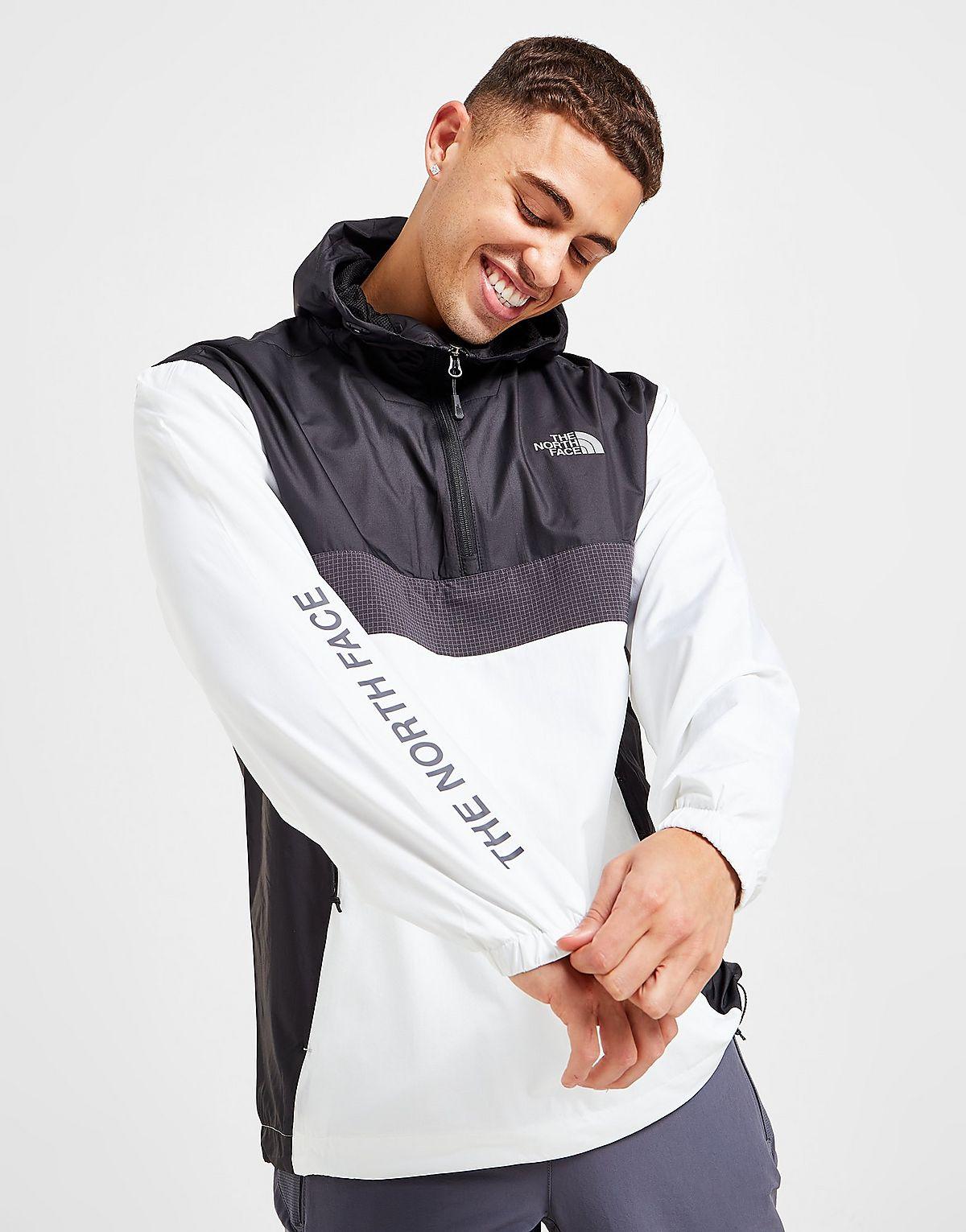 The north face windbreaker white sales