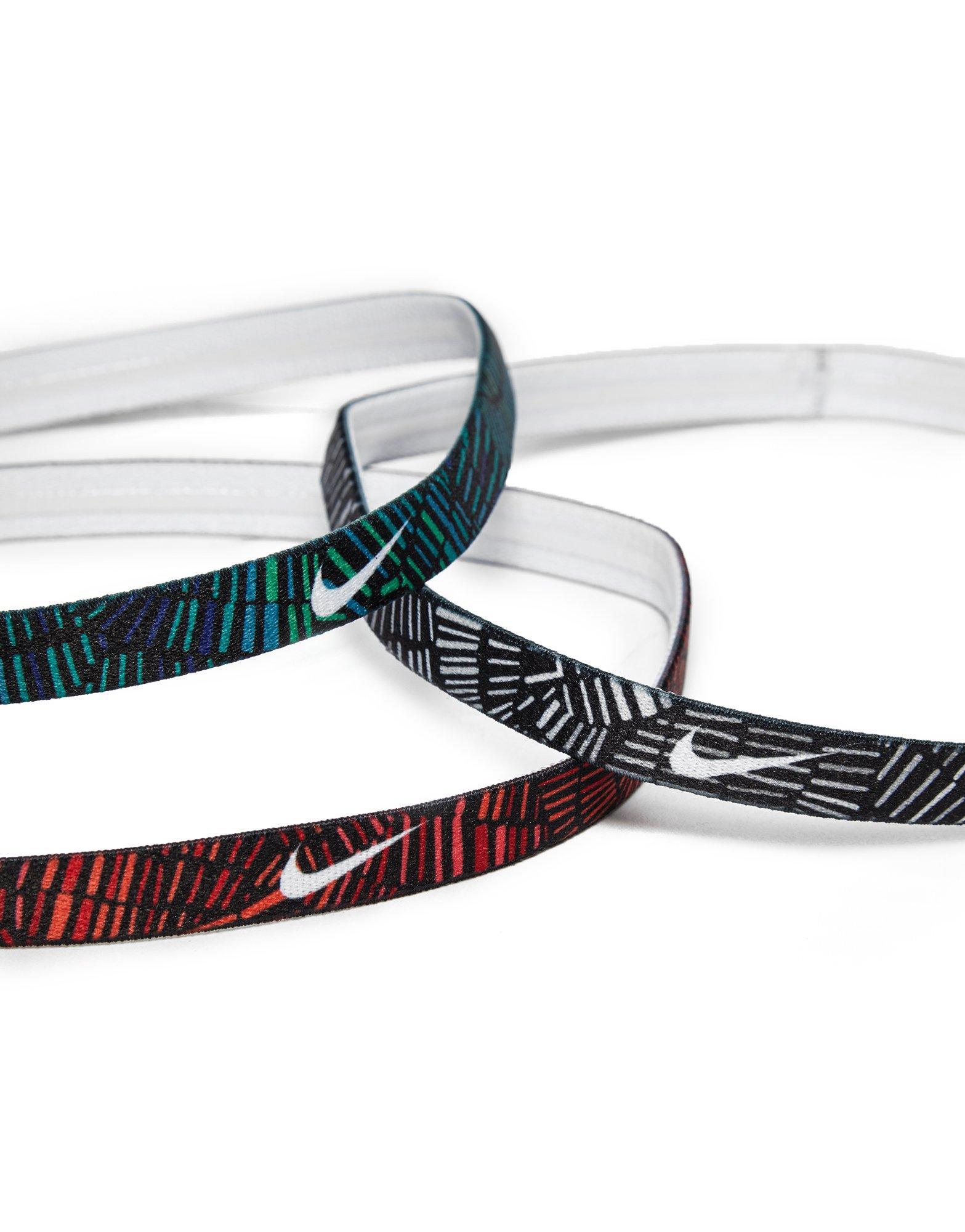 Nike Synthetic Hairband 3 Pack In Black Lyst