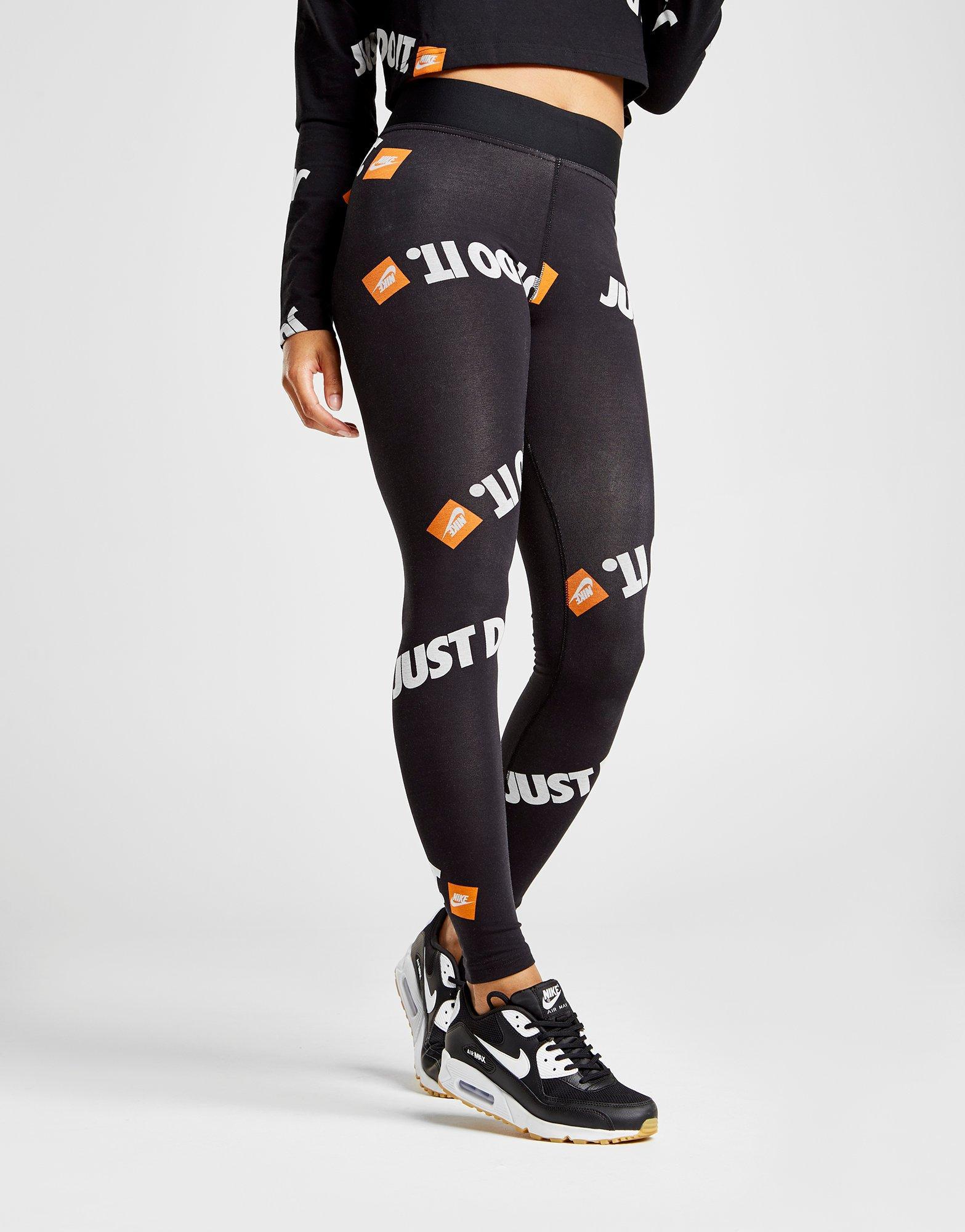 black just do it leggings