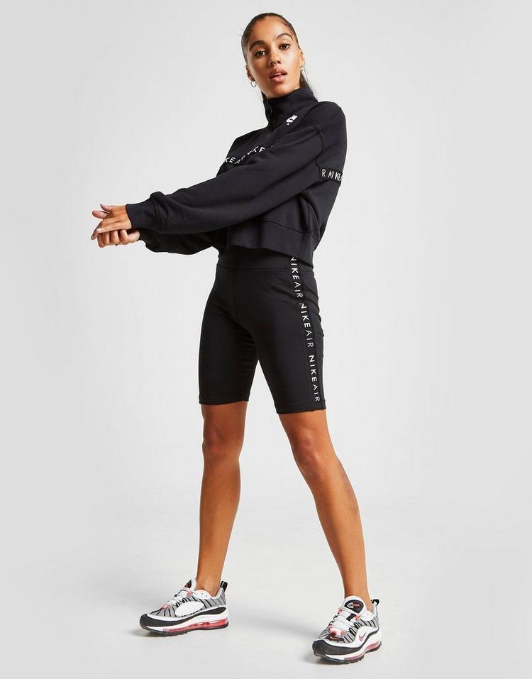 Nike Cotton Air 1/2 Zip Track Top in Black - Lyst