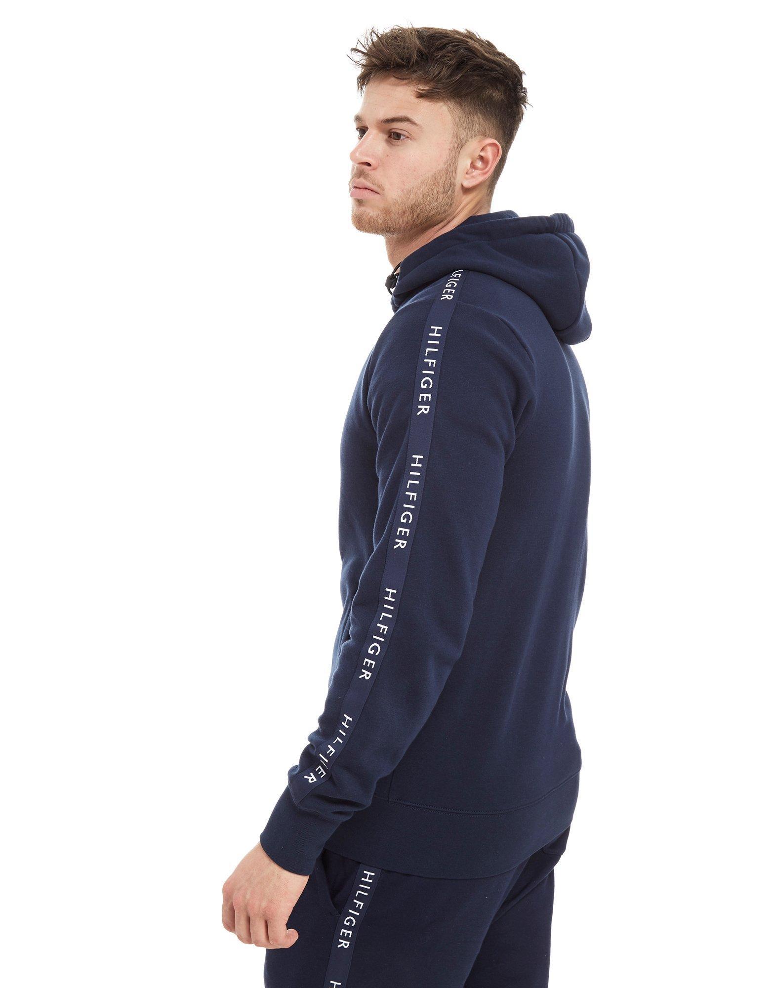 tommy hilfiger tape hooded top