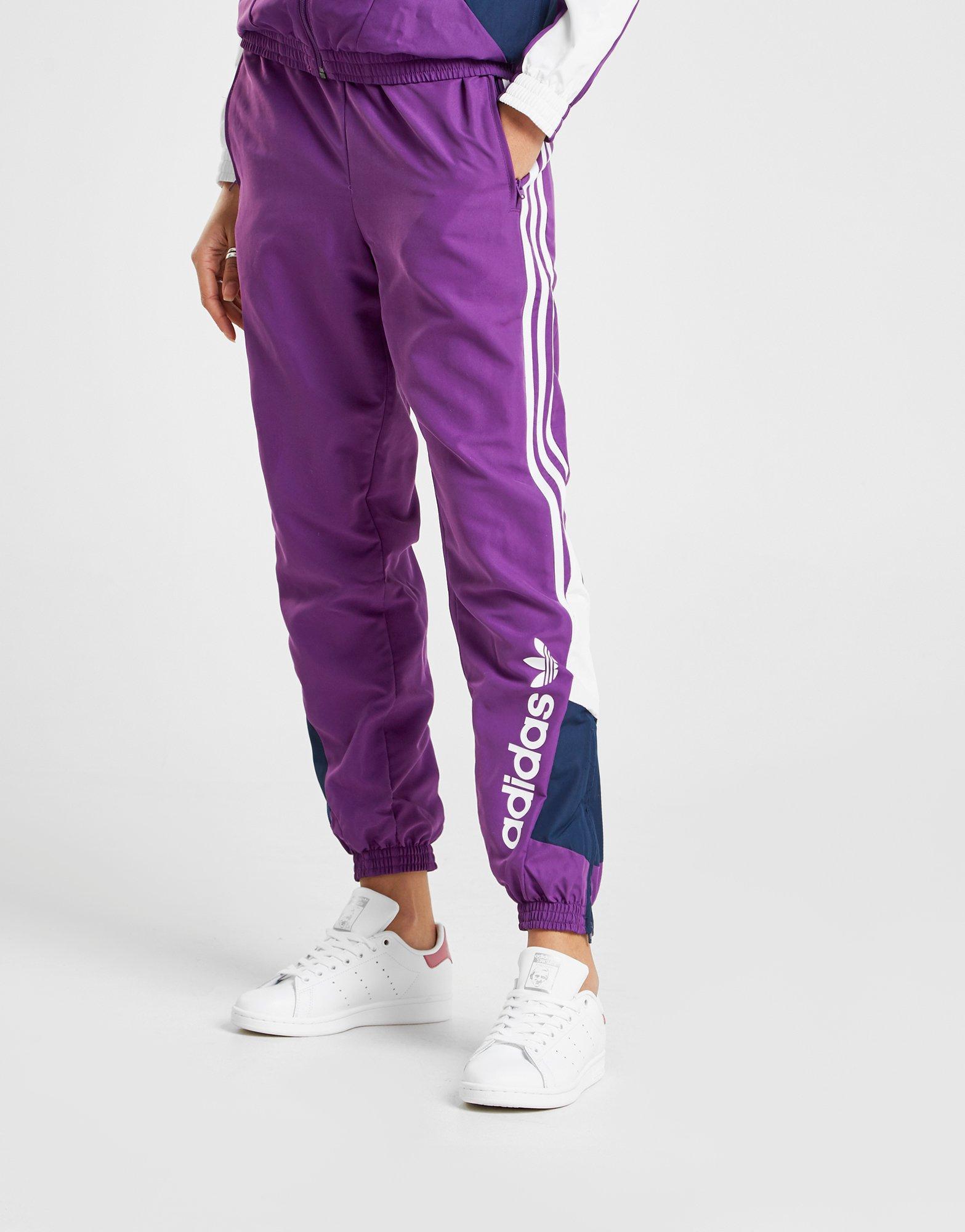 color block track pants womens