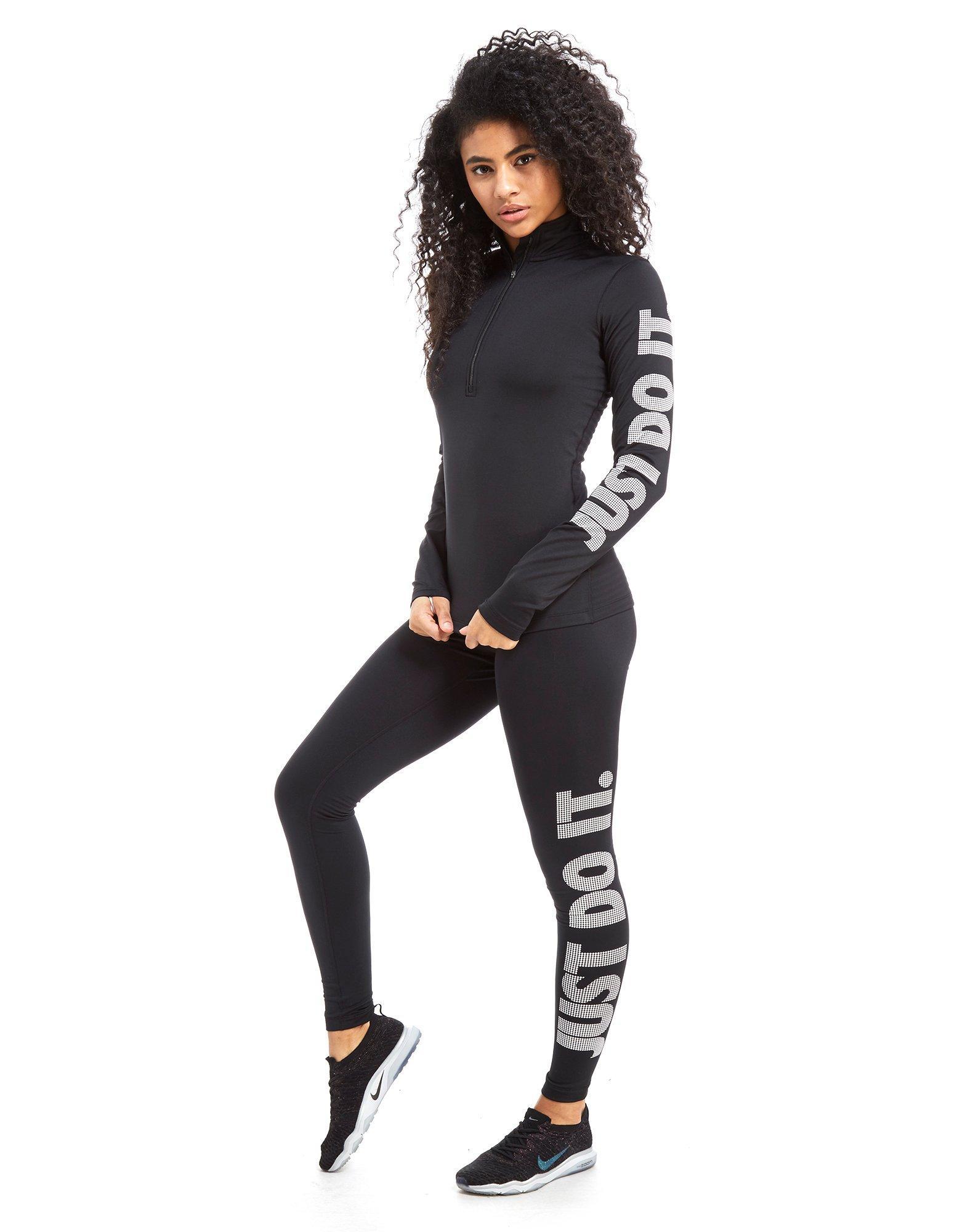 Lyst - Nike Just Do It Training Half Zip Track Top in Black