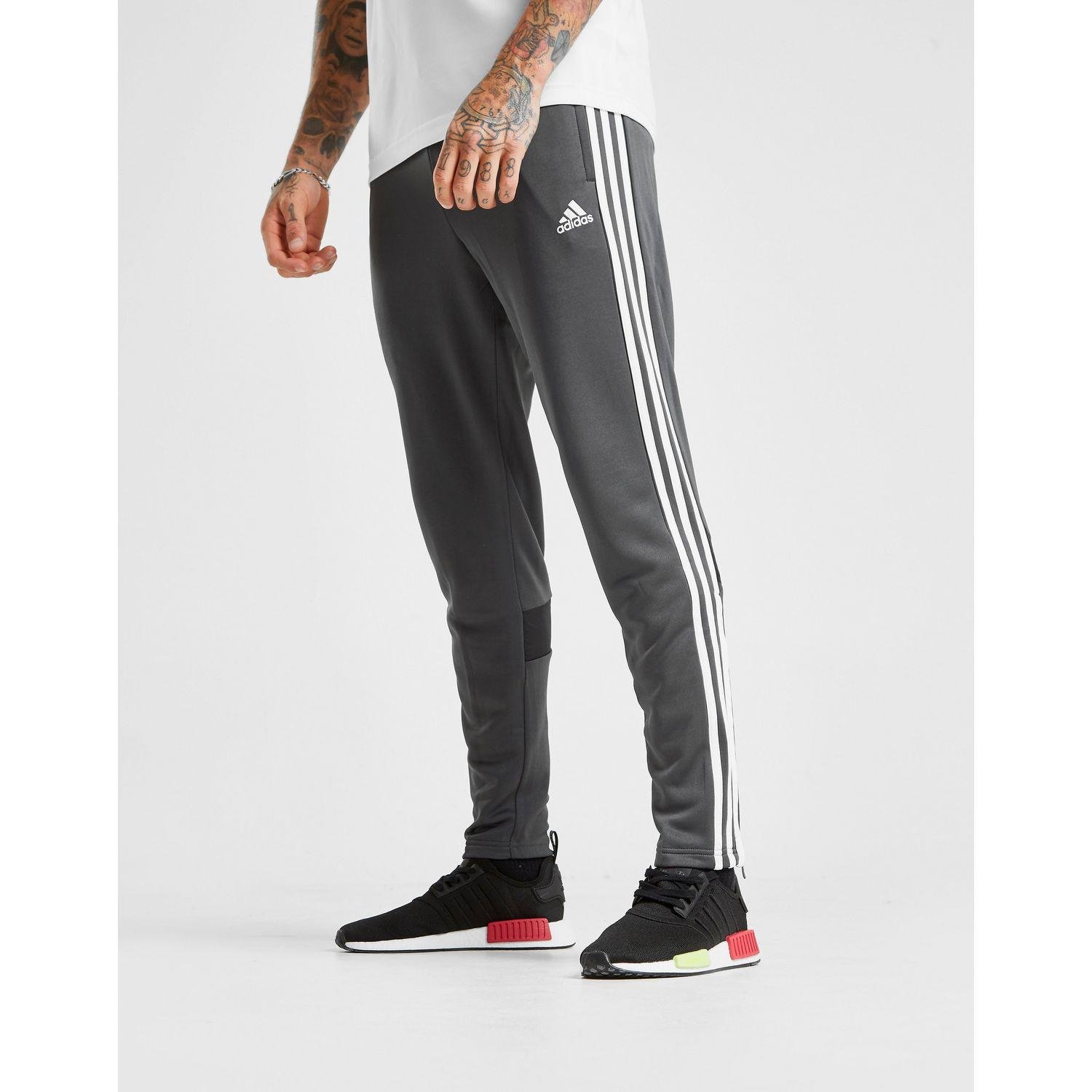 adidas dark grey track pants