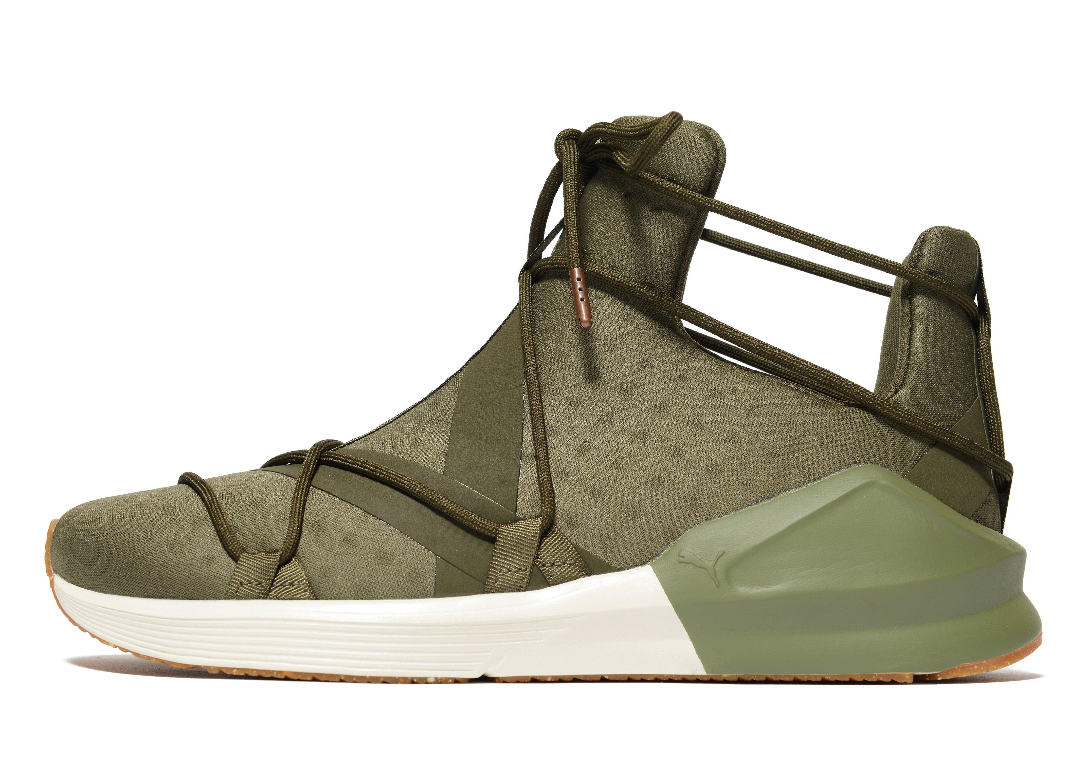 puma fierce olive green