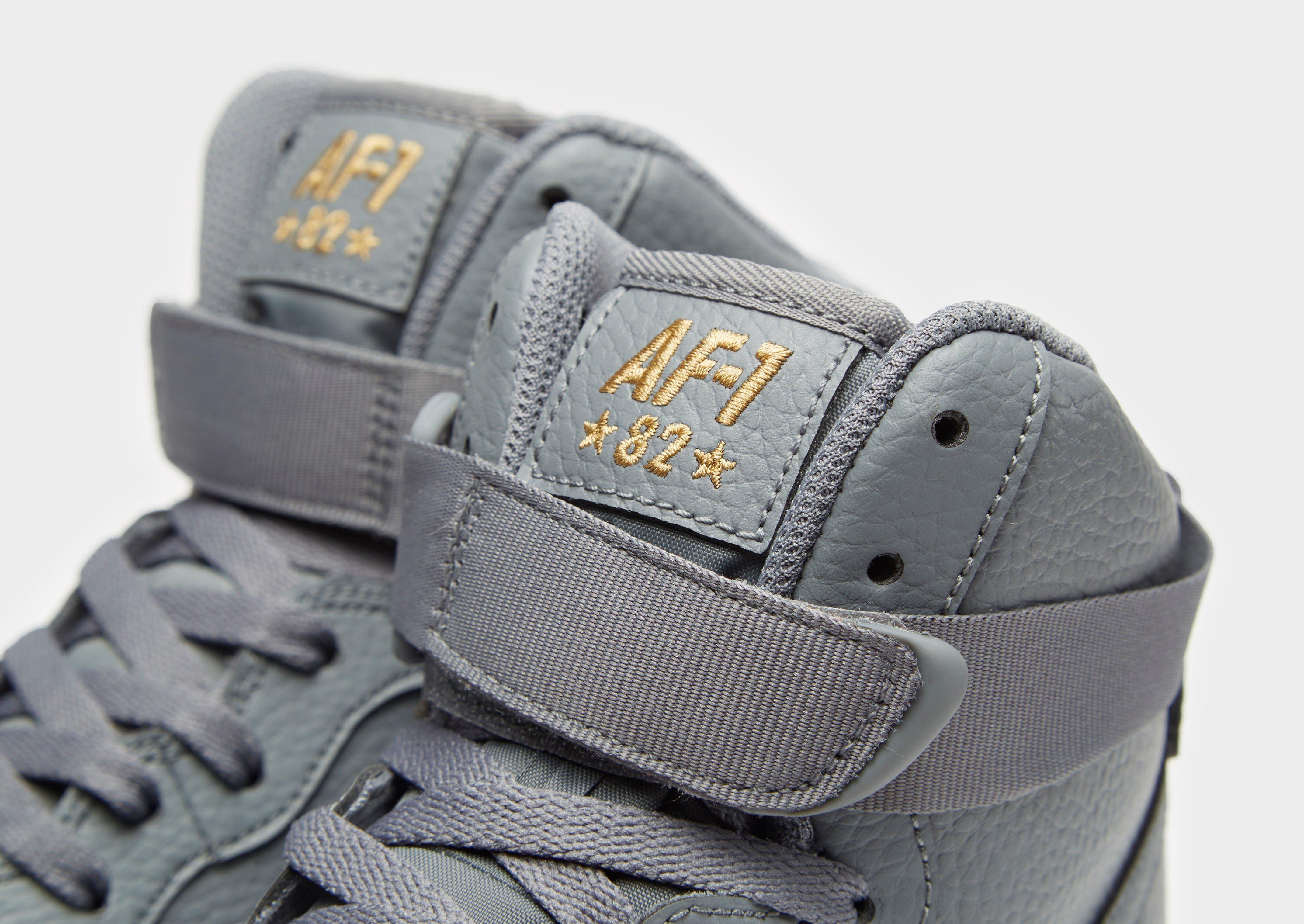 air force 1 grey high top