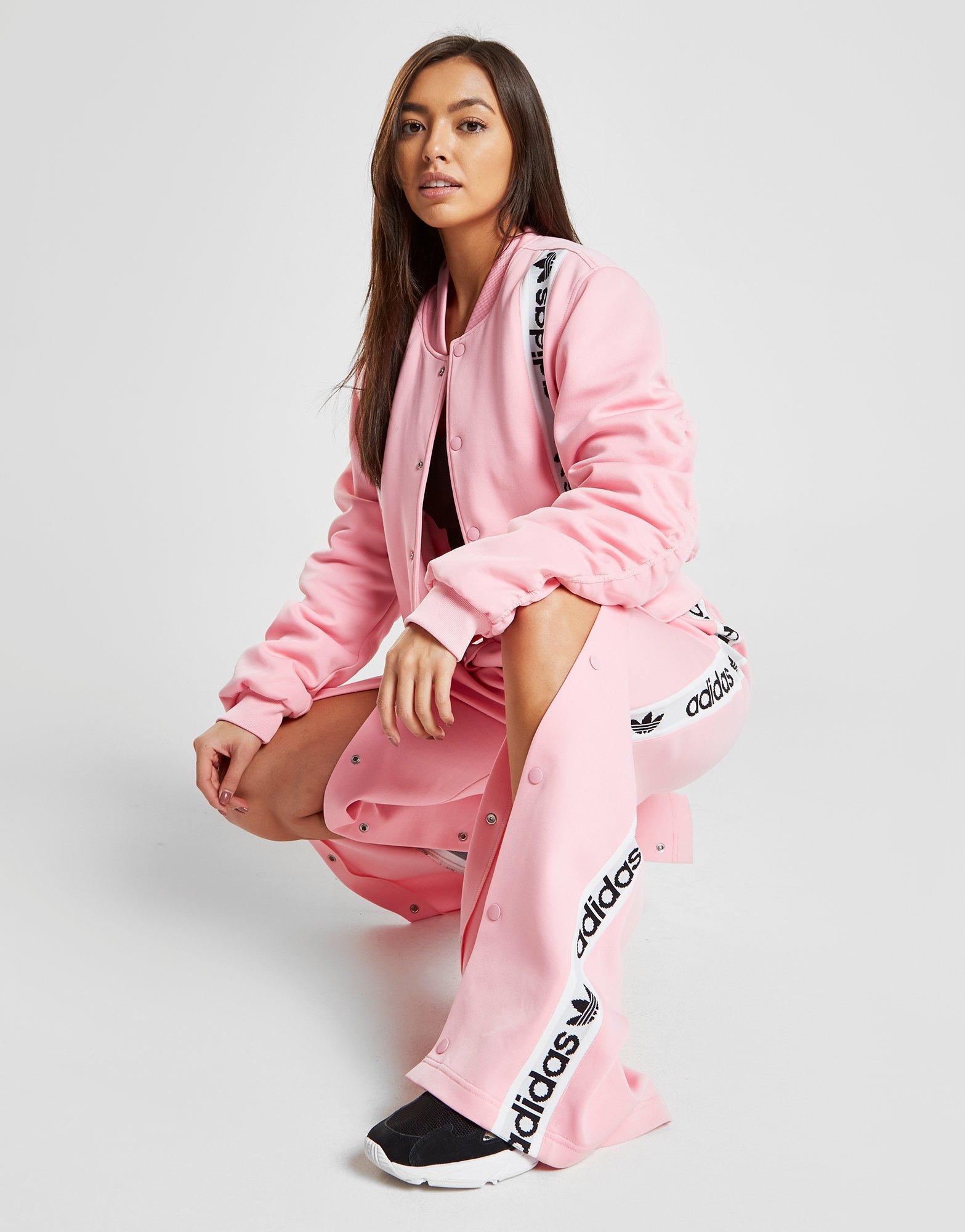 adidas bomber jacket womens pink