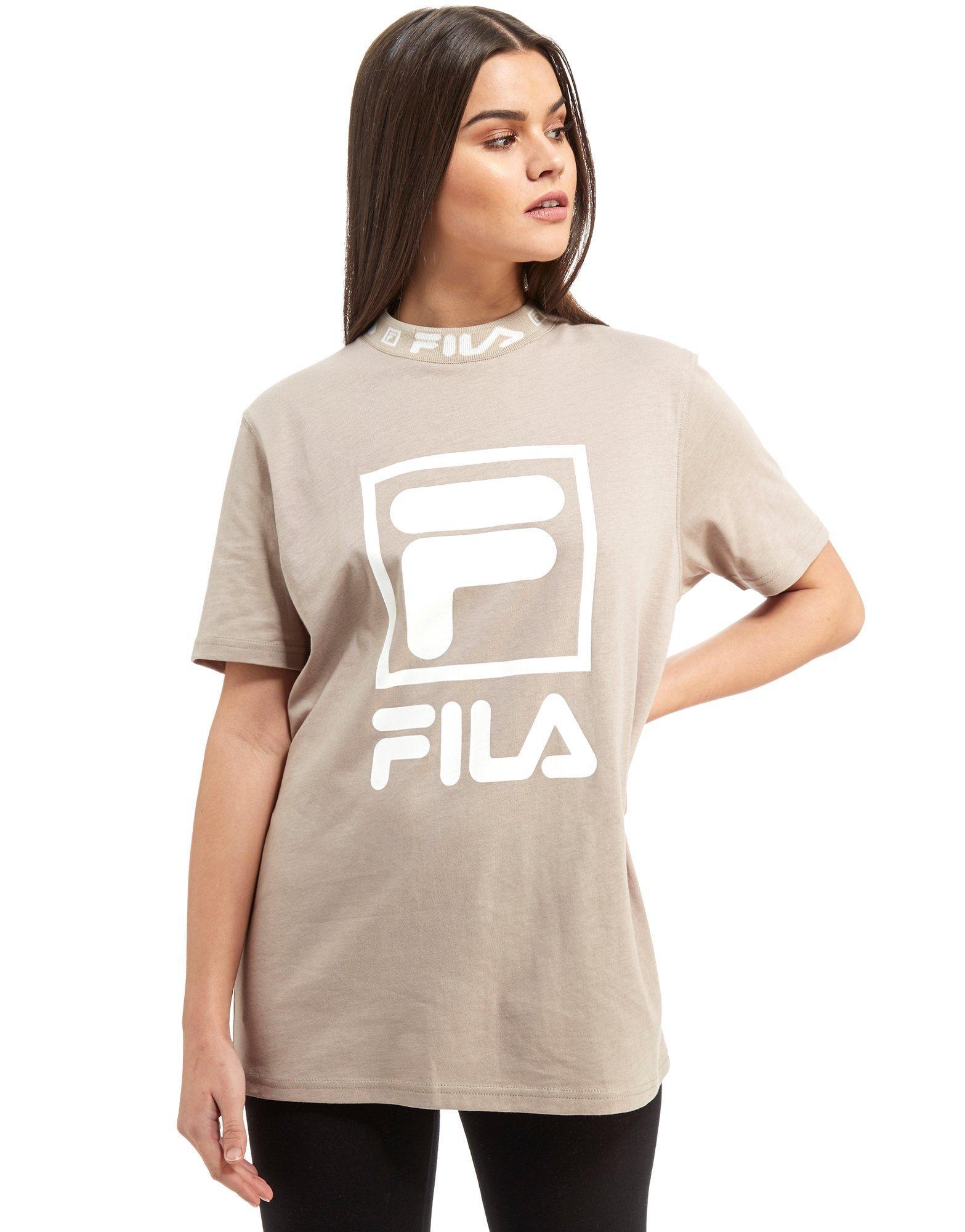 brown fila shirt