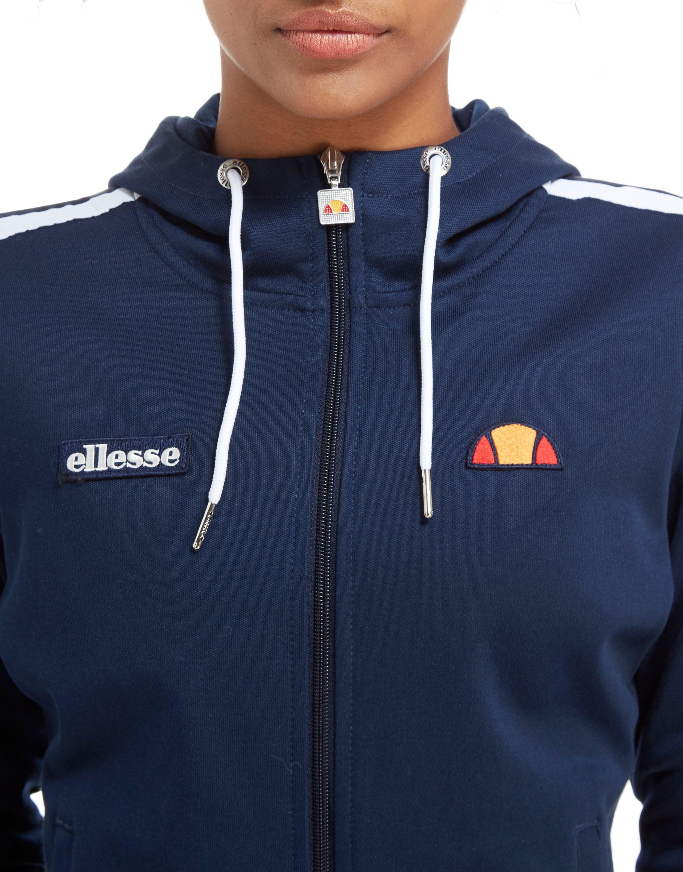ellesse cooper tape full zip hoodie