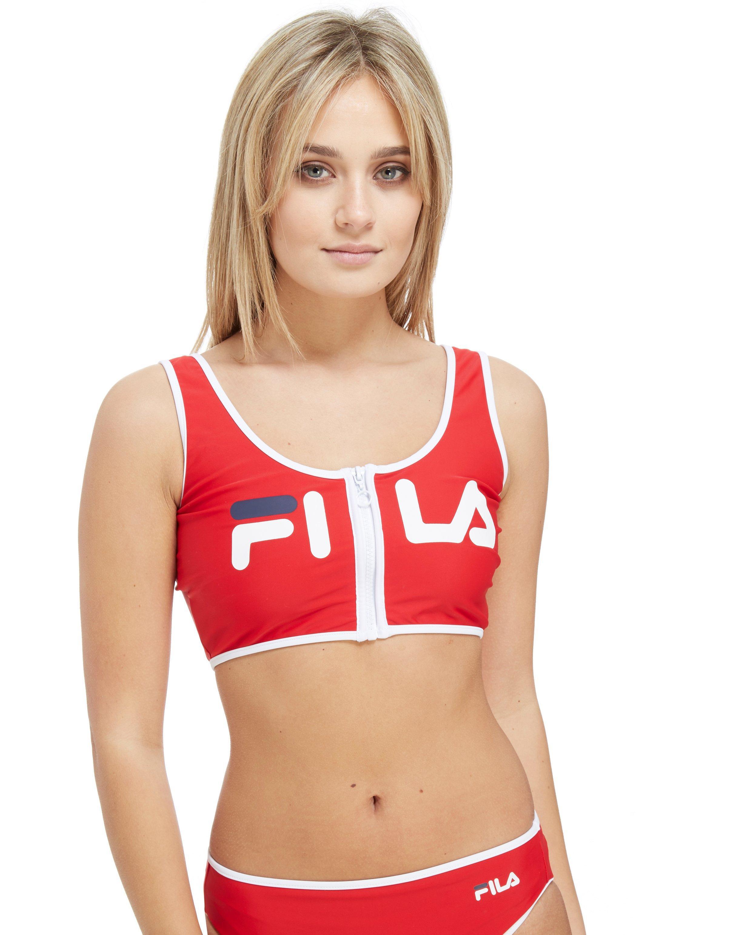 fila zip bikini top