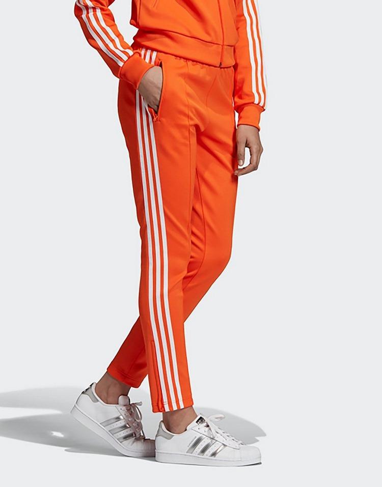 orange adidas tracksuit womens