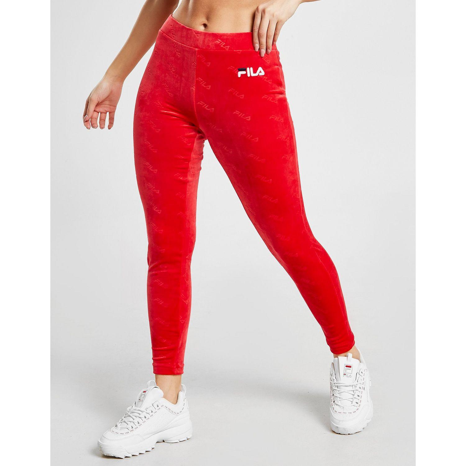 fila velour leggings