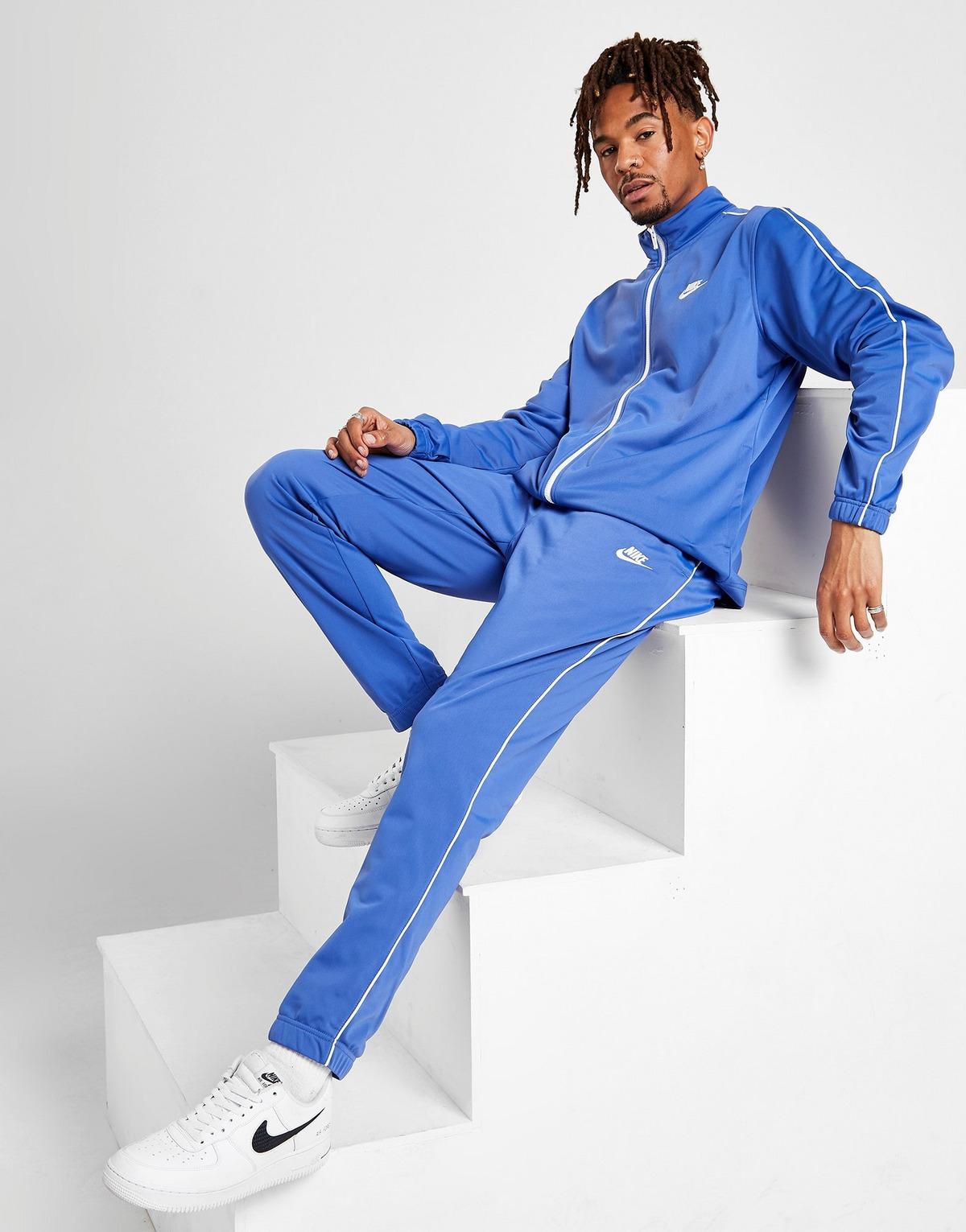 nike blue poly tracksuit