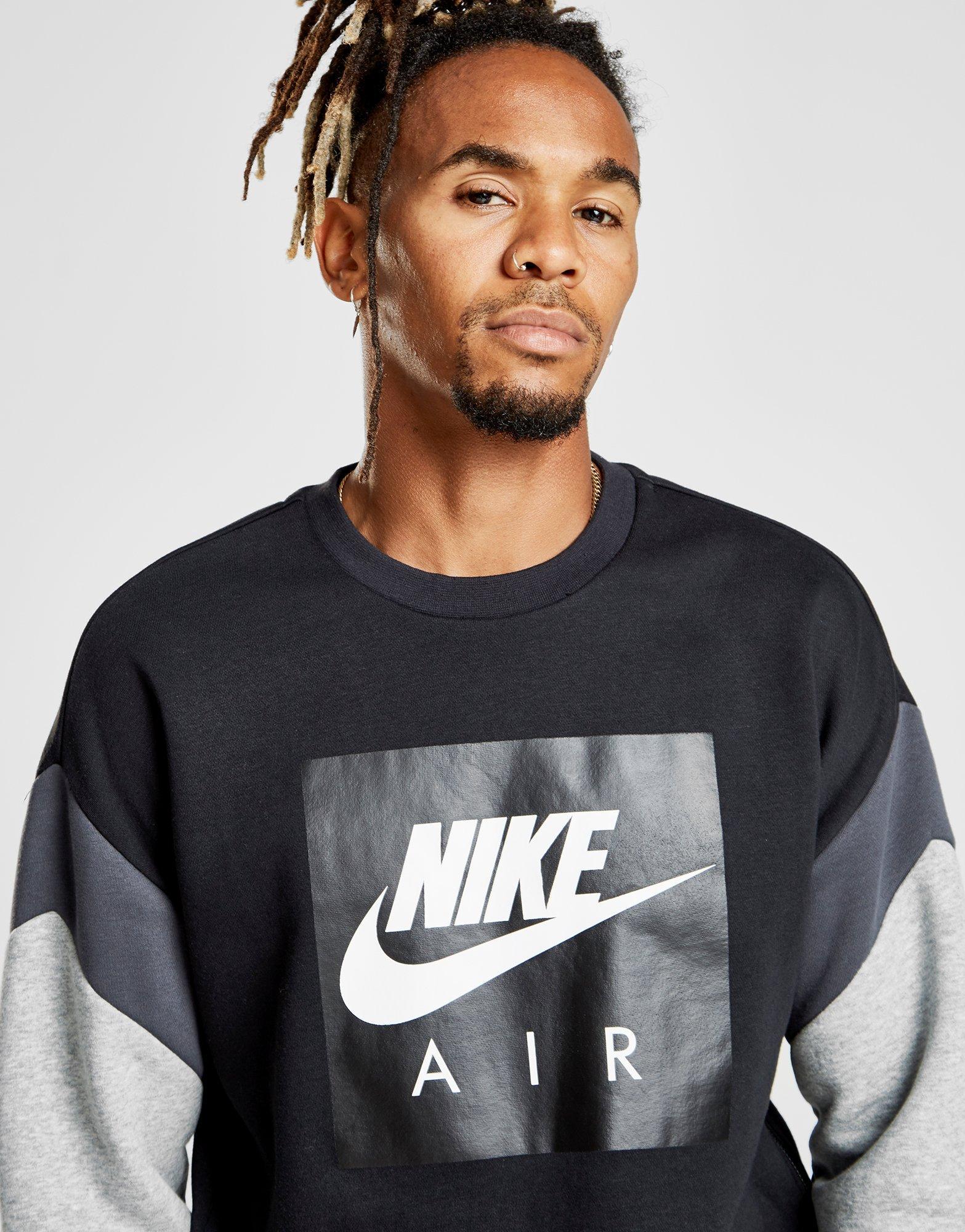 nike air sleeve colour block sweatshirt