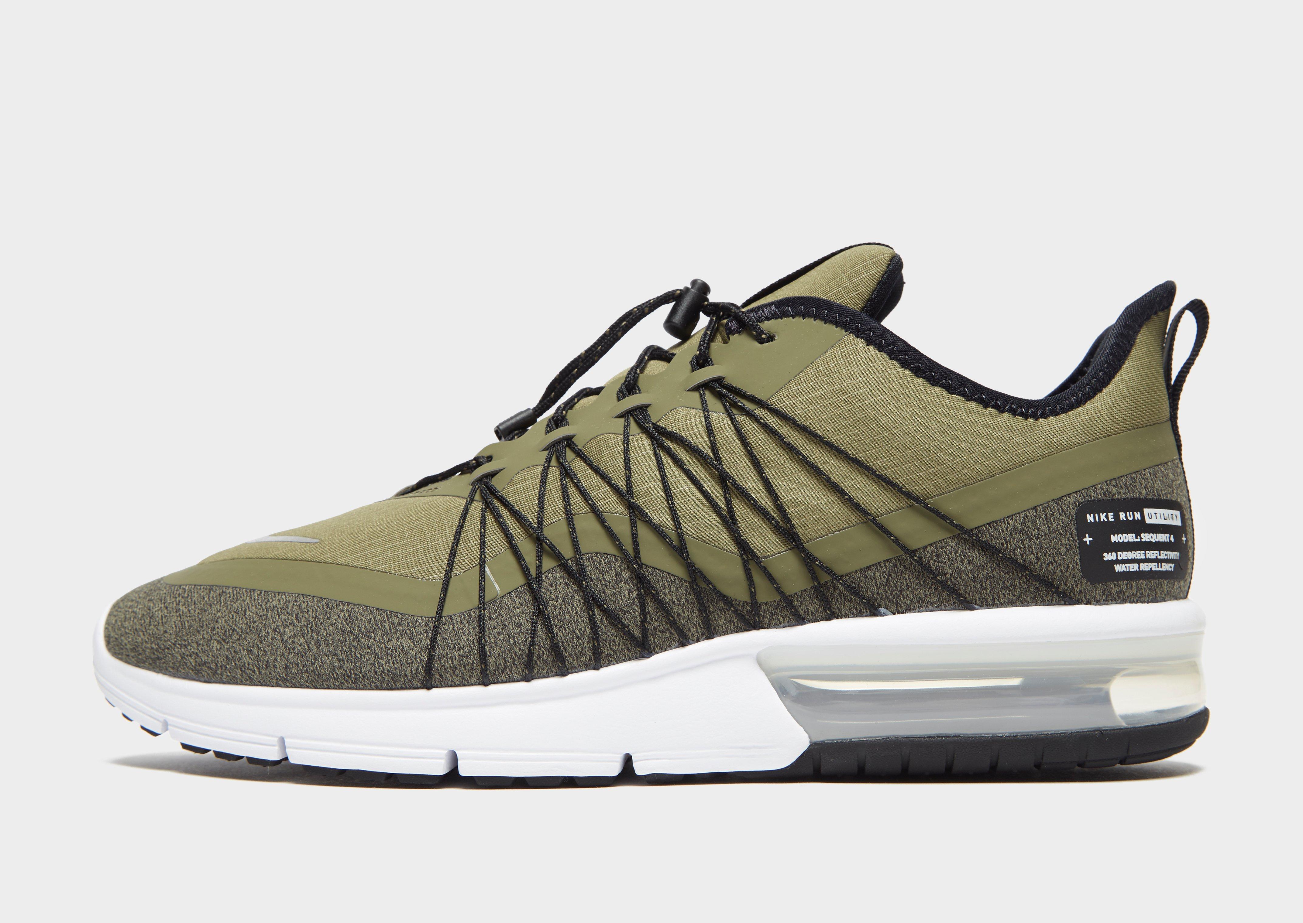 Nike Rubber Air Max Sequent 4 Utility in Green/Grey (Green) for ...