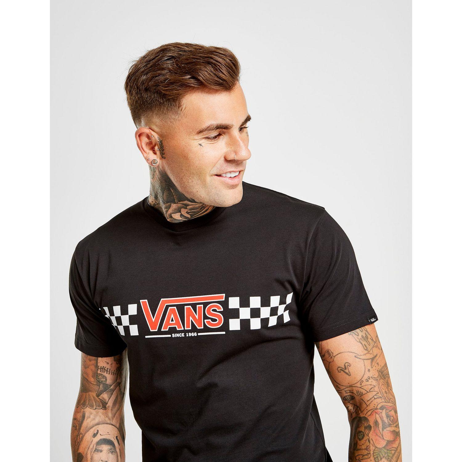 black and red vans shirt