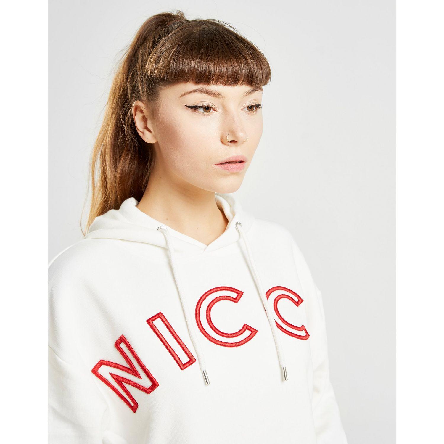 Nicce embroidered logo boyfriend hoodie Clearance