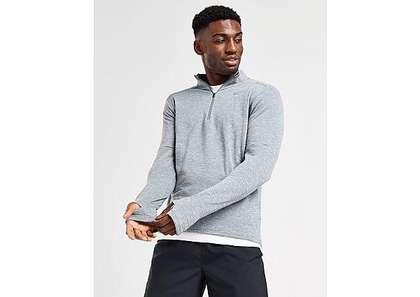 Nike half zip running top grey sale