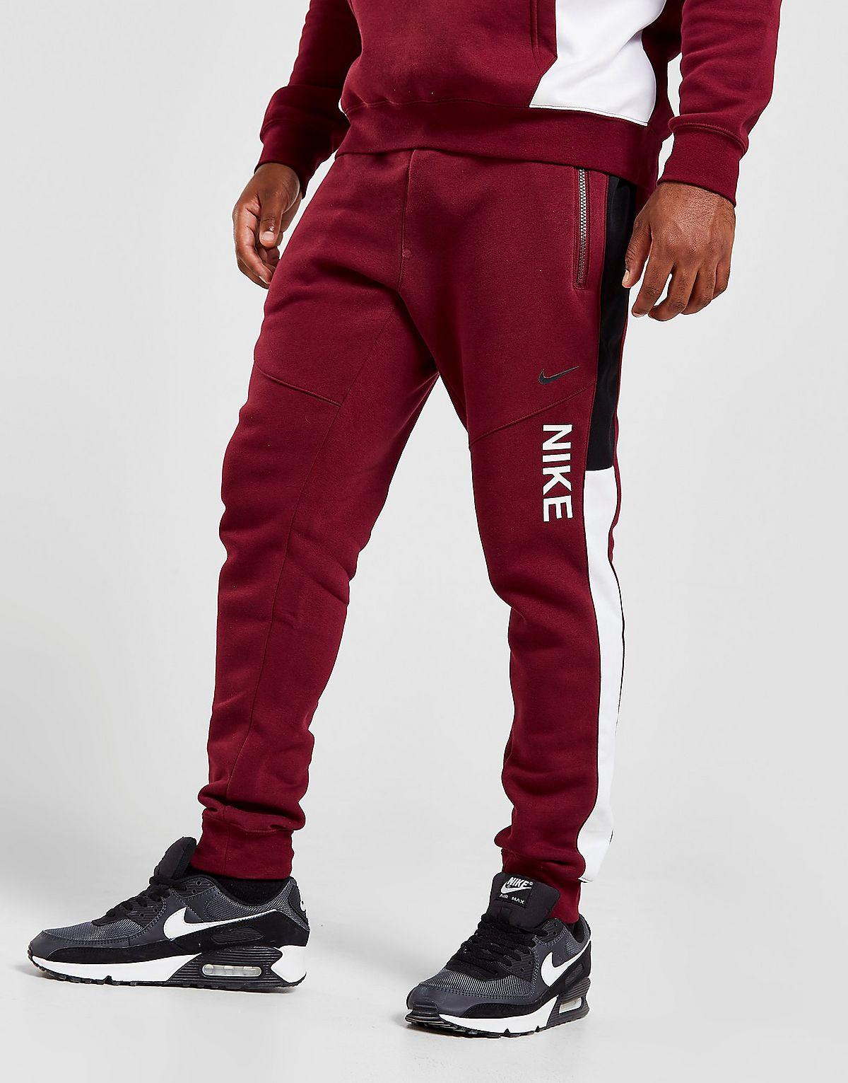 Nike Hybrid Fleece Joggers in Red for Men | Lyst UK