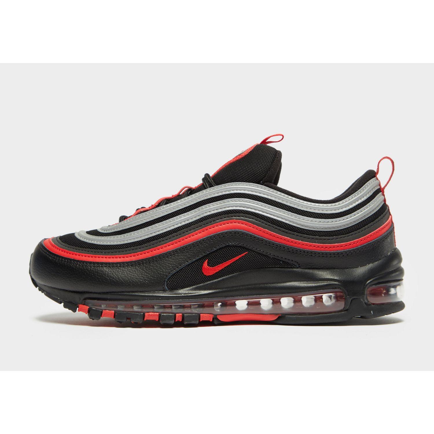 Nike Leather Air Max 97 Essential in Black/Red/Silver (Red) for ...