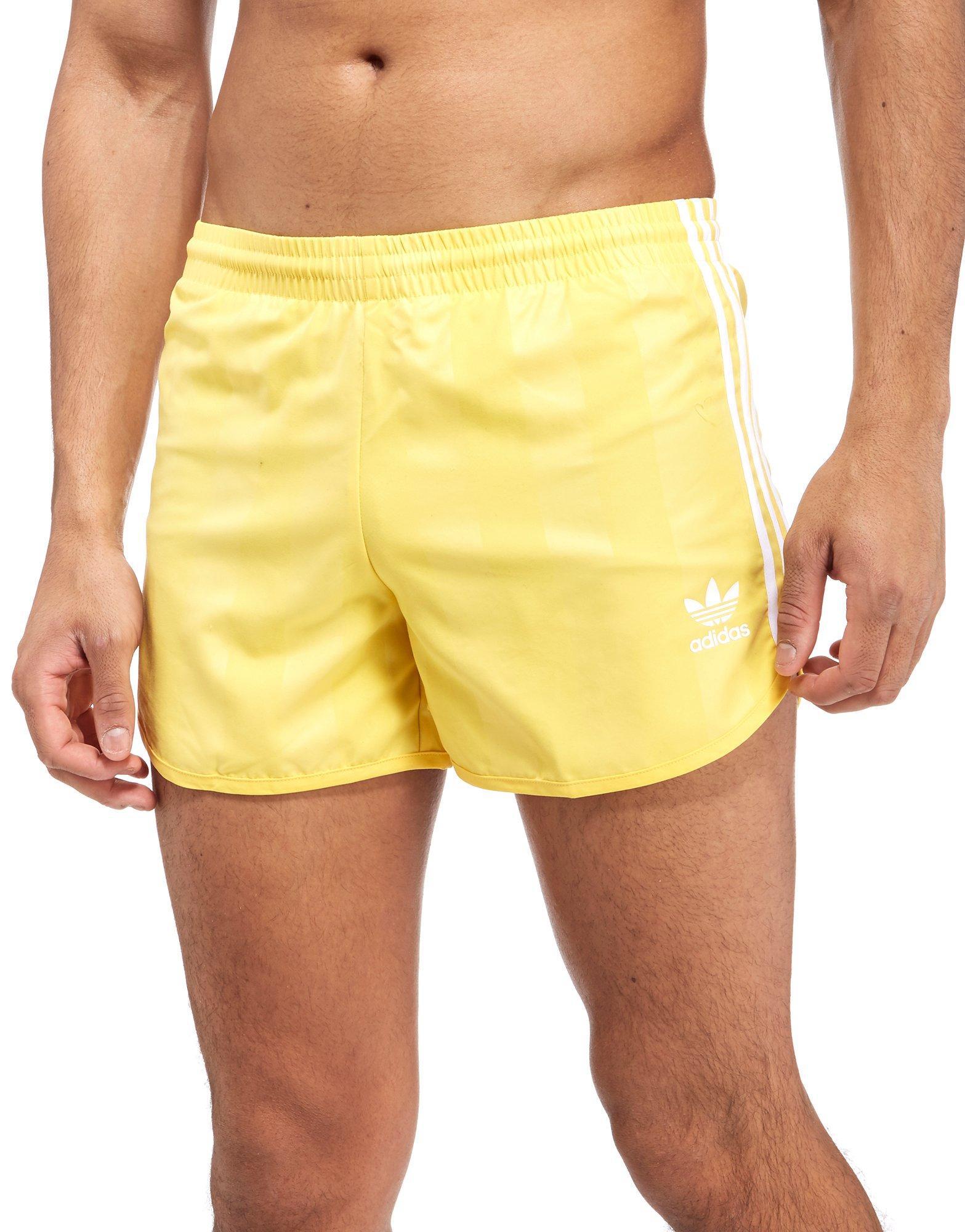 Lyst - Adidas Originals Cali Football Shorts in Yellow for Men