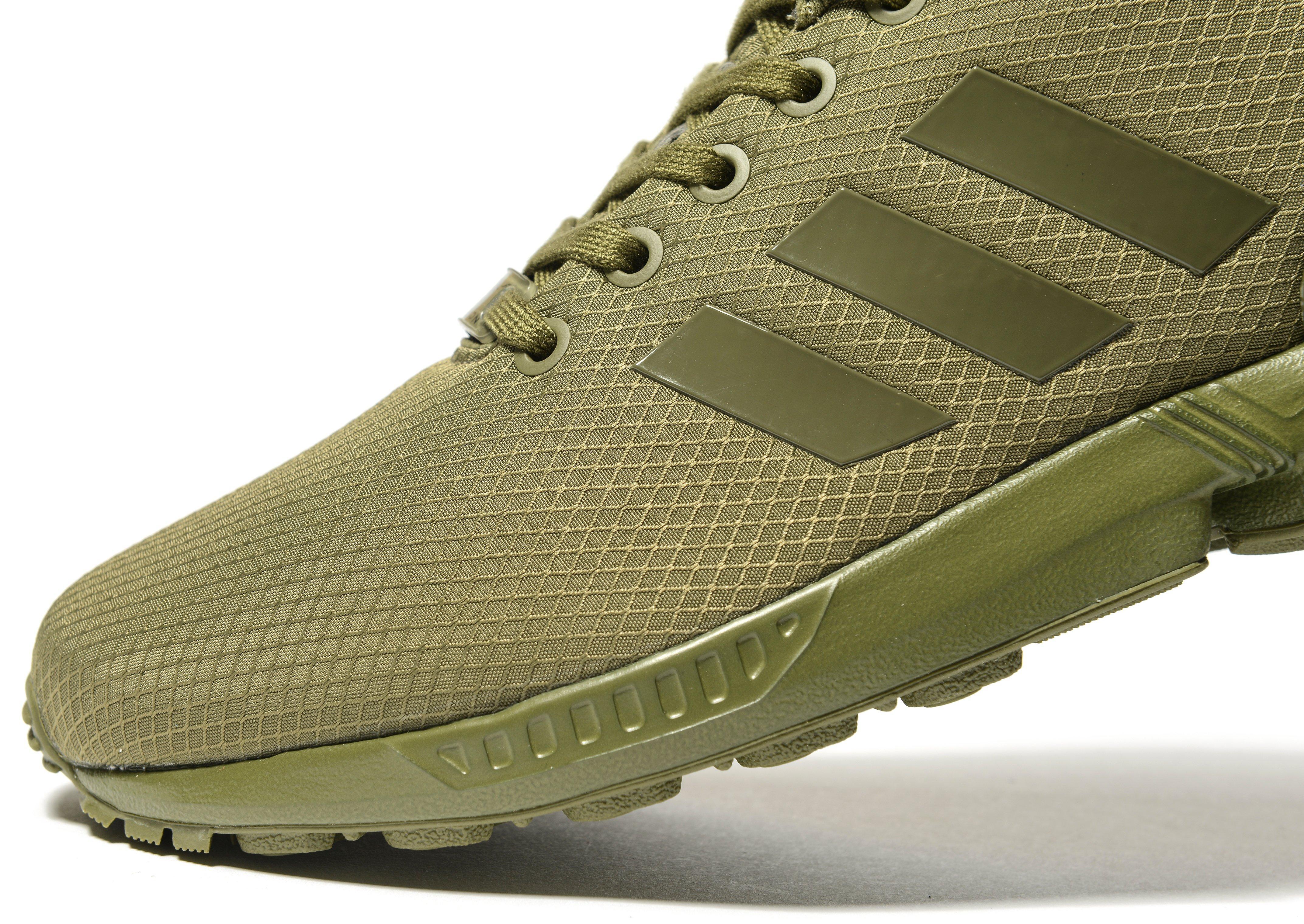 zx flux olive green