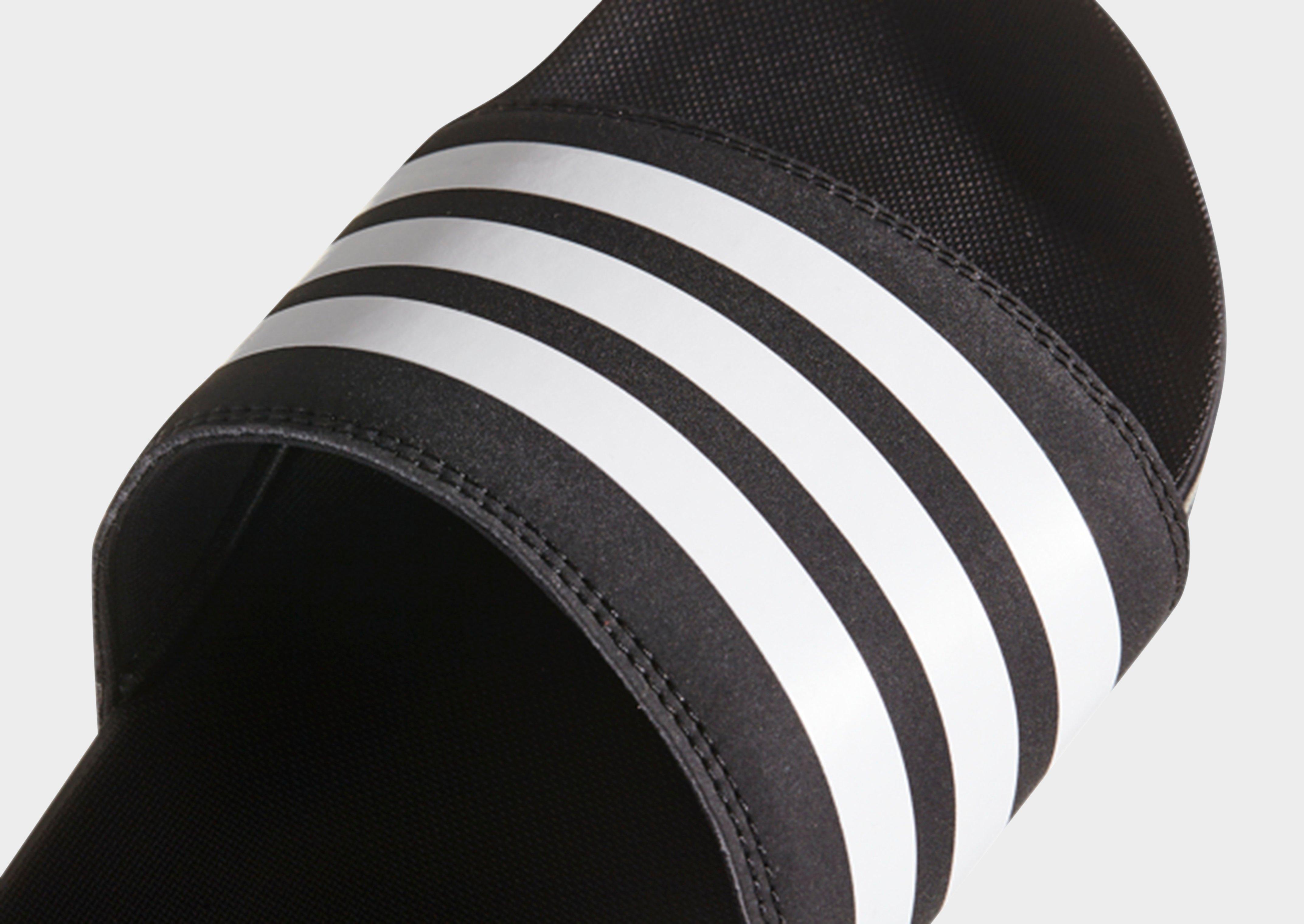 adidas adilette cloudfoam plus stripes slides