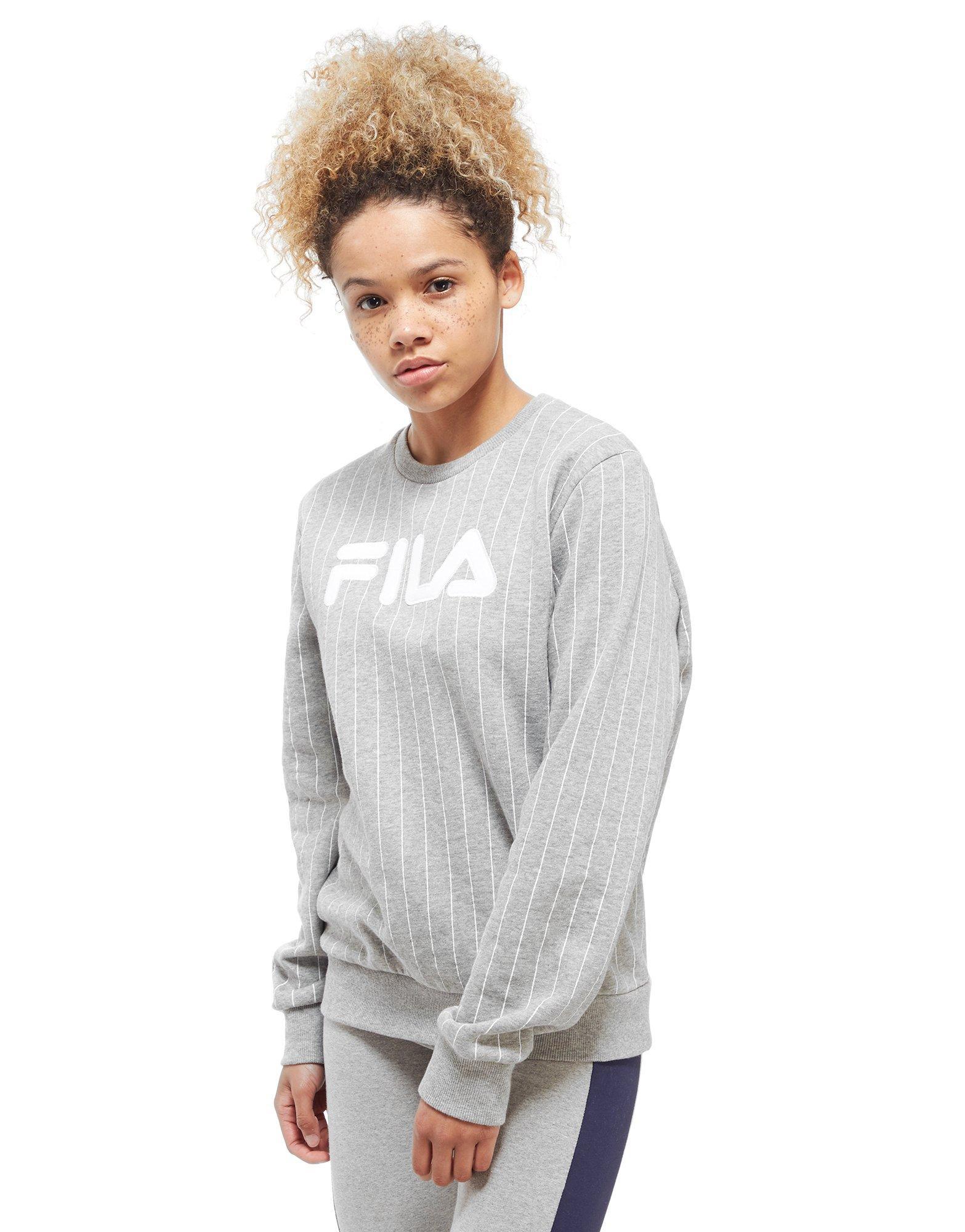 fila stripe crew sweatshirt