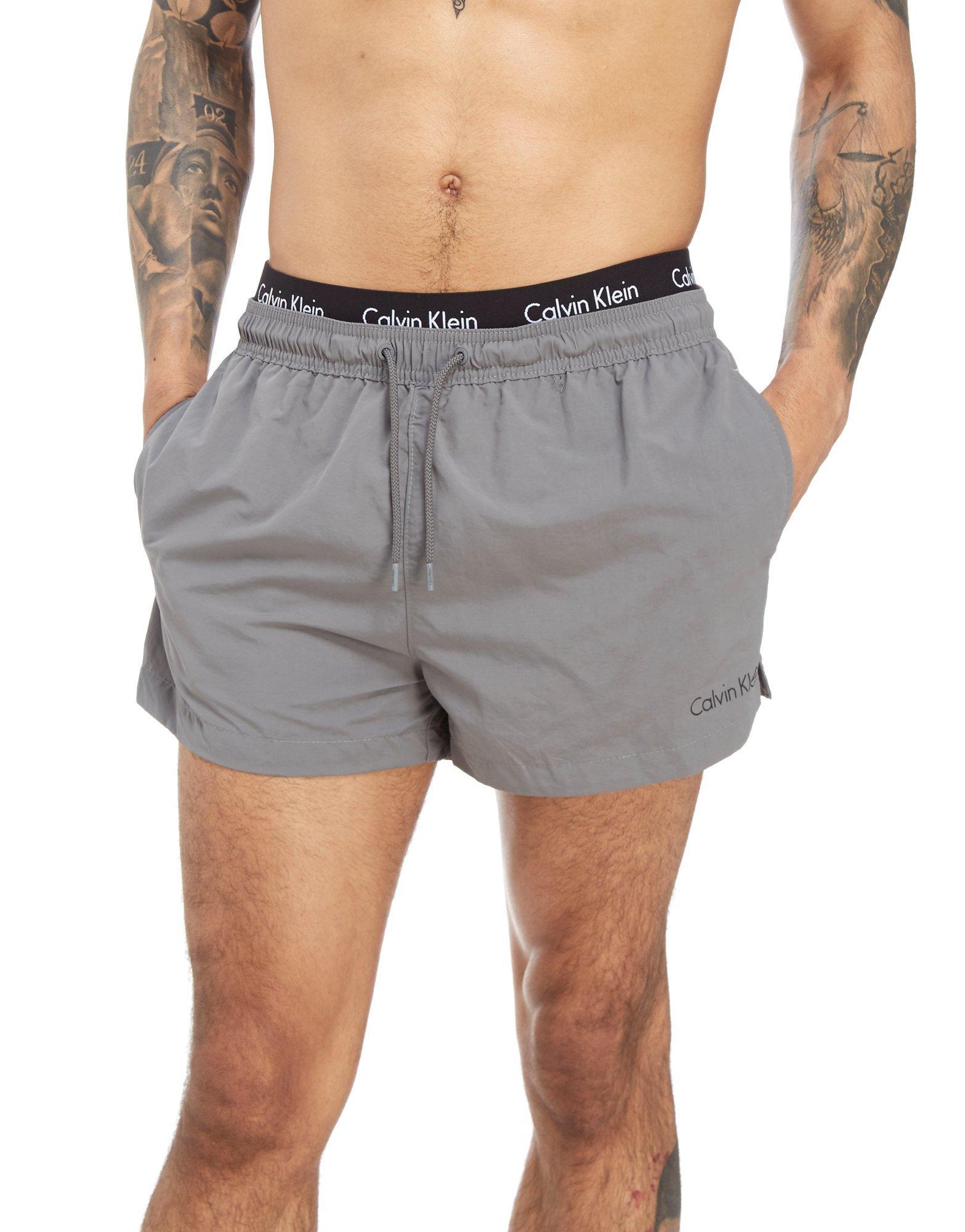 calvin klein grey swim shorts