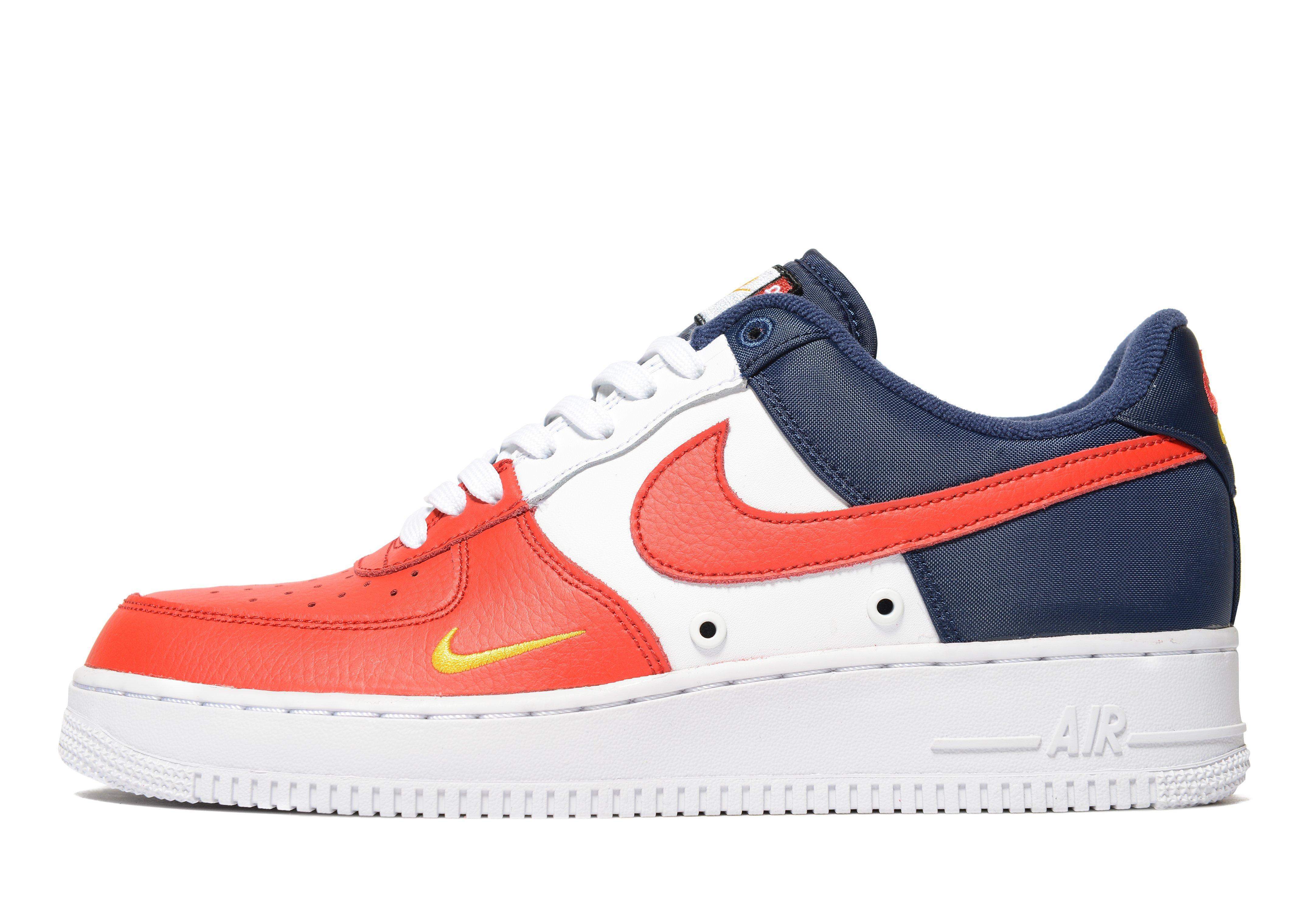 red white and blue af1 lv8