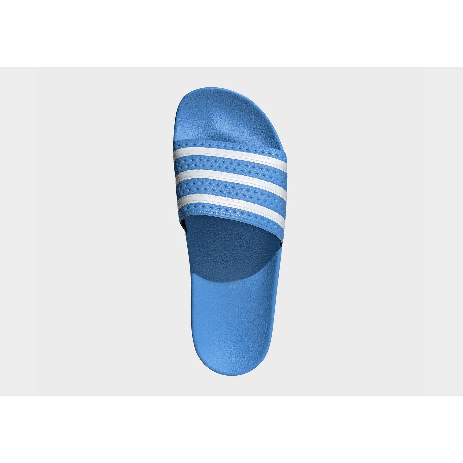 adidas Originals Synthetic Adilette Slides in Real Blue / Cloud White / Real b (Blue) - Lyst