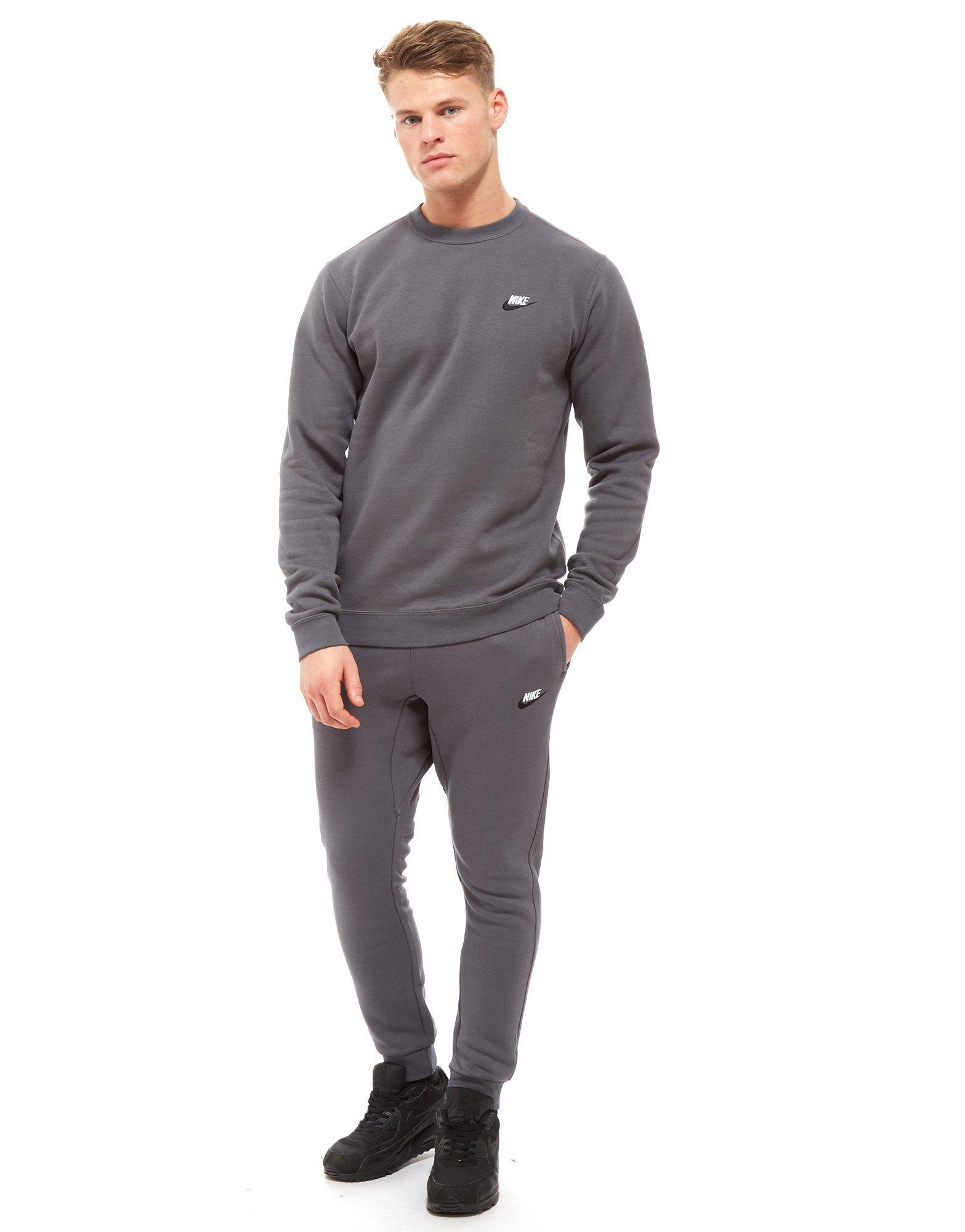 nike foundation crew sweatshirt grey