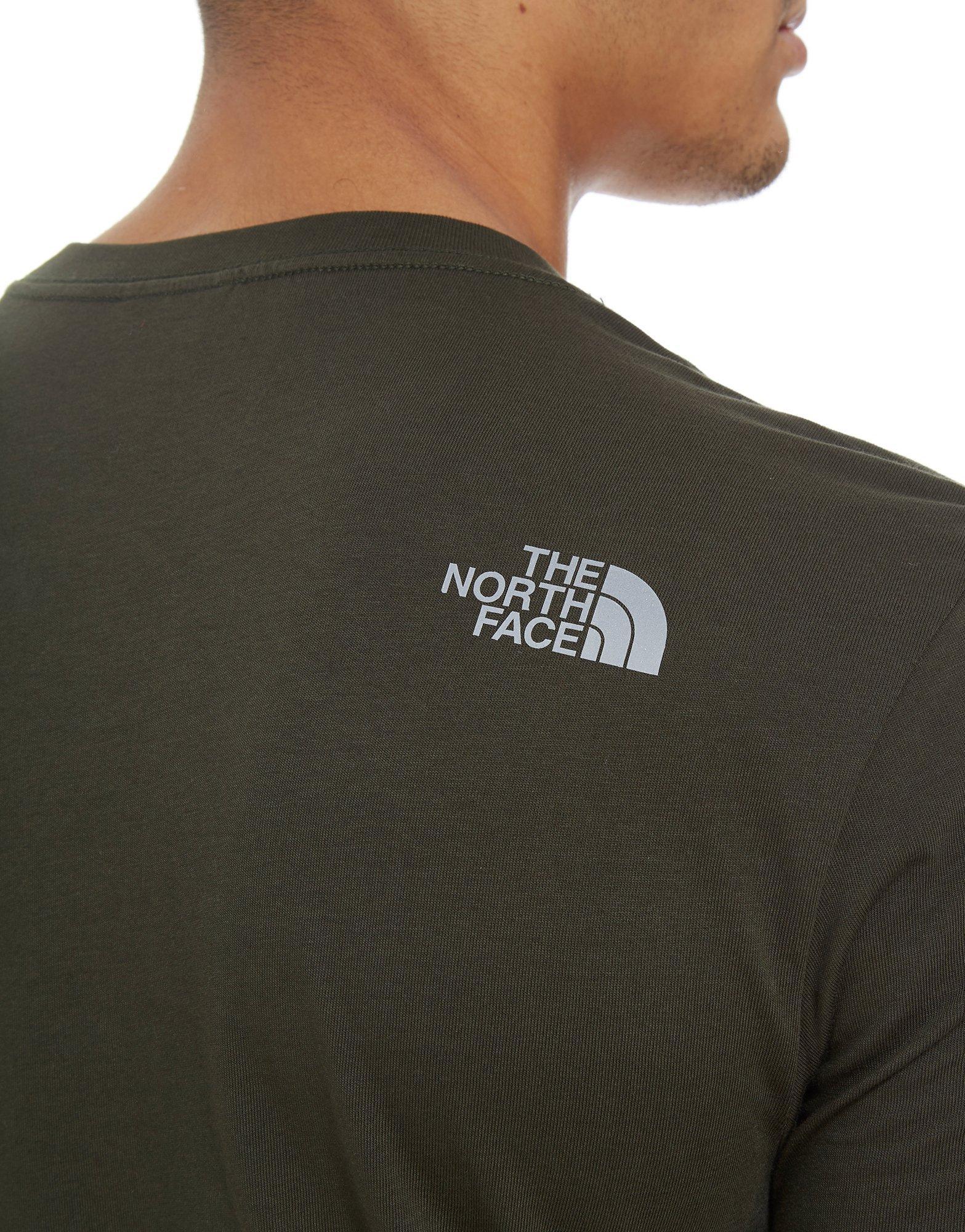 reflective north face t shirt
