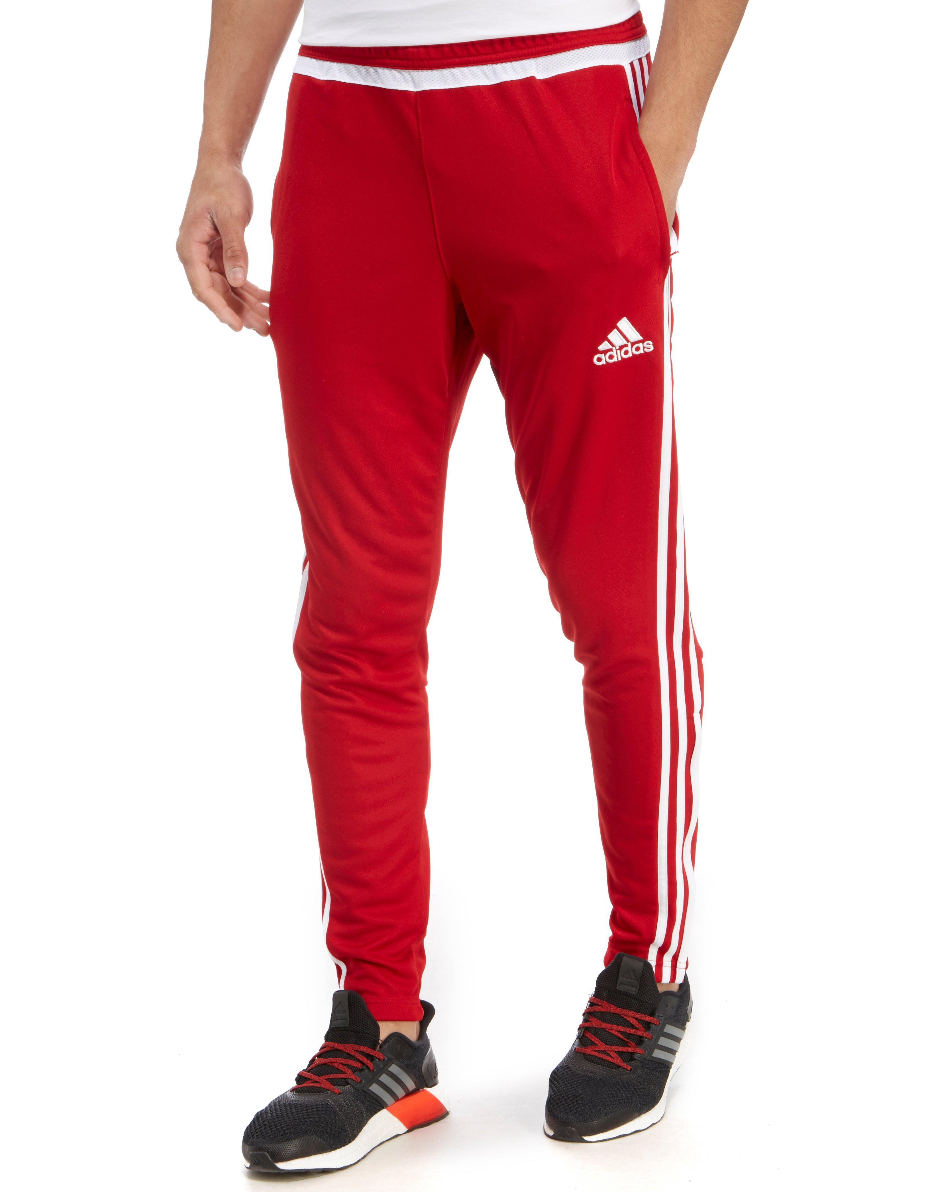 adidas Synthetic Tiro 15 Poly Training Pants in Red for Men - Lyst
