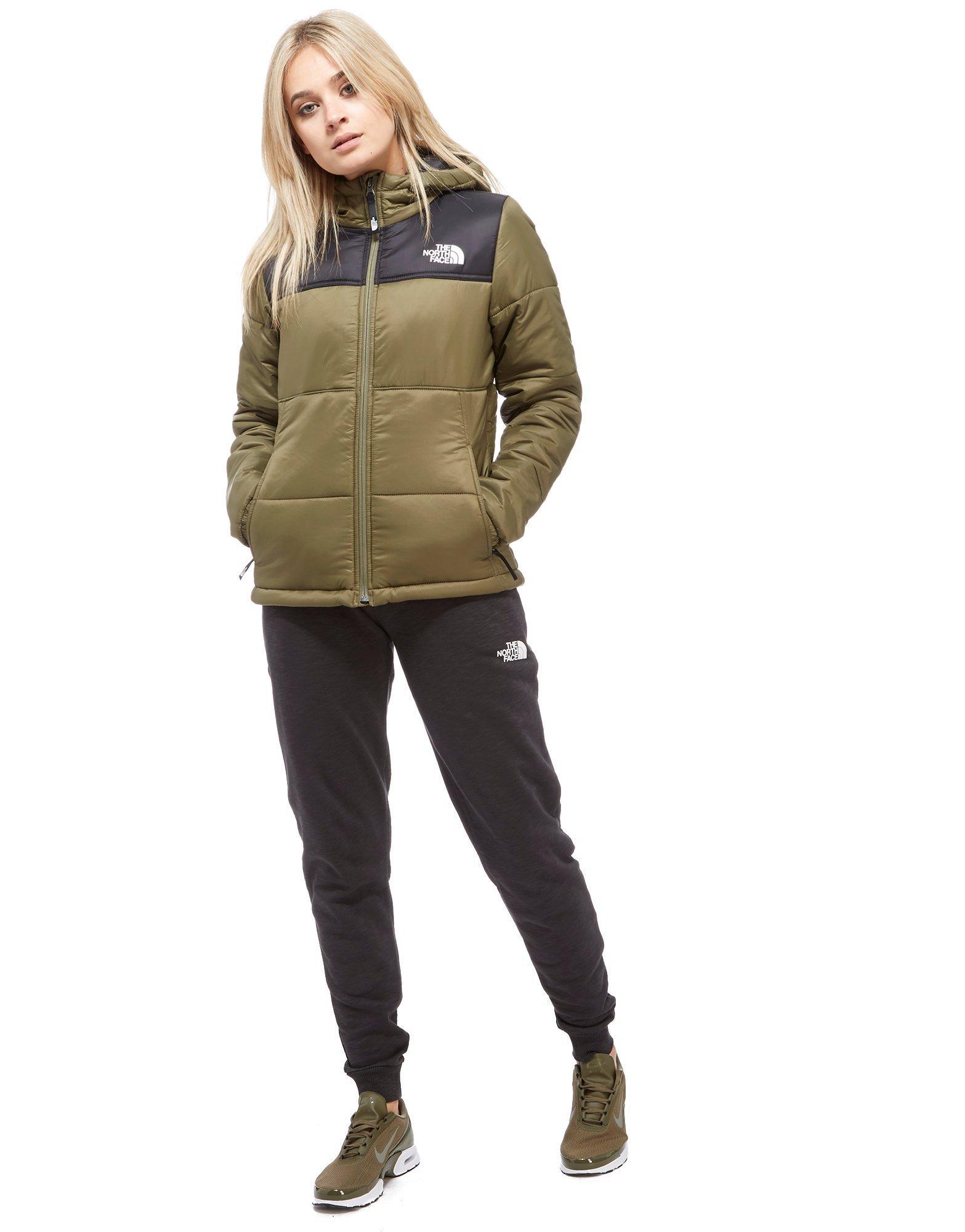 green black north face jacket