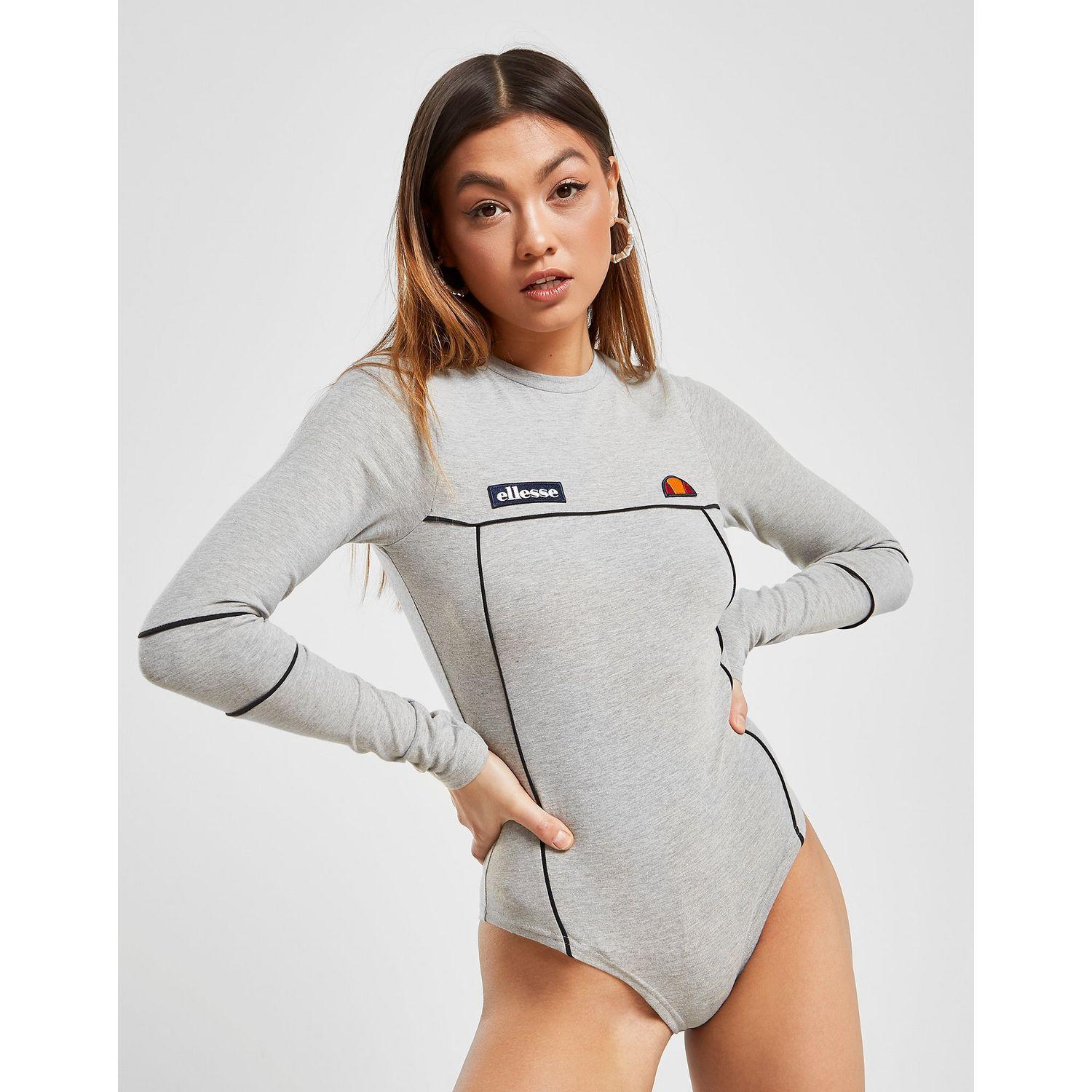 Cotton Piping Long Sleeve Bodysuit 