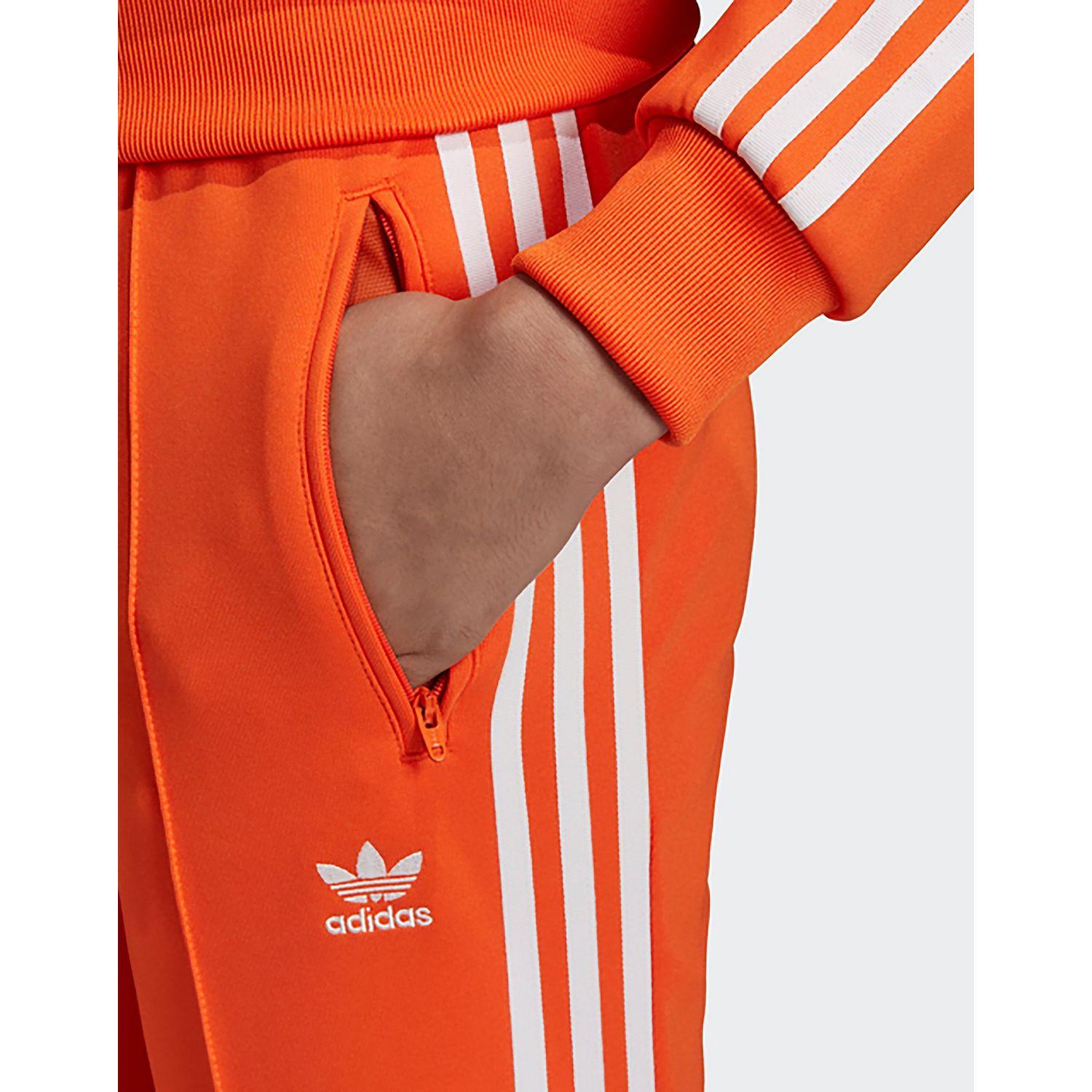 adidas tracksuit mens orange