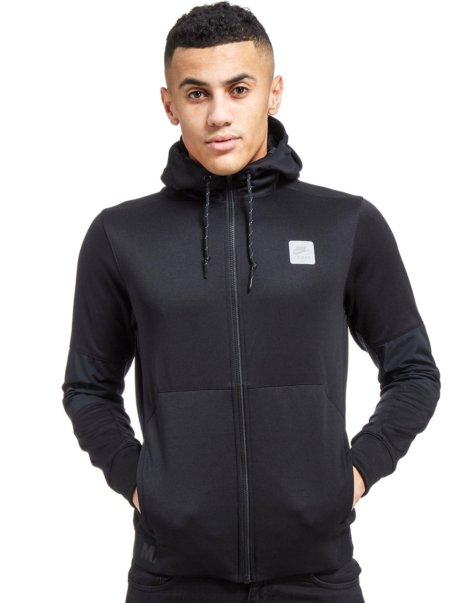 Nike Synthetic Air Max Full Zip Hoody in Black for Men - Lyst