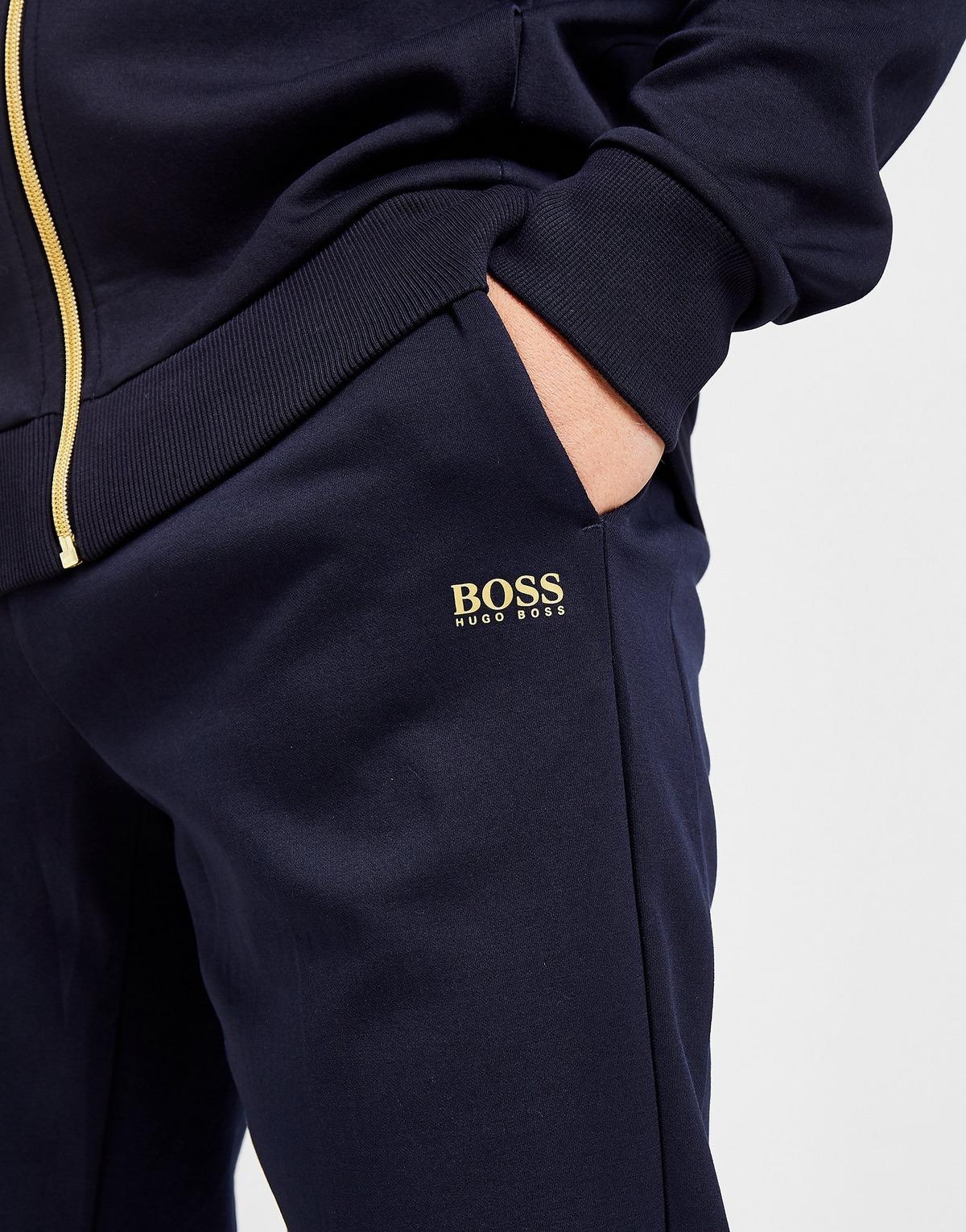 BOSS by Hugo Boss Halvo Fleece Joggers in Blue/Gold (Blue) for Men - Lyst