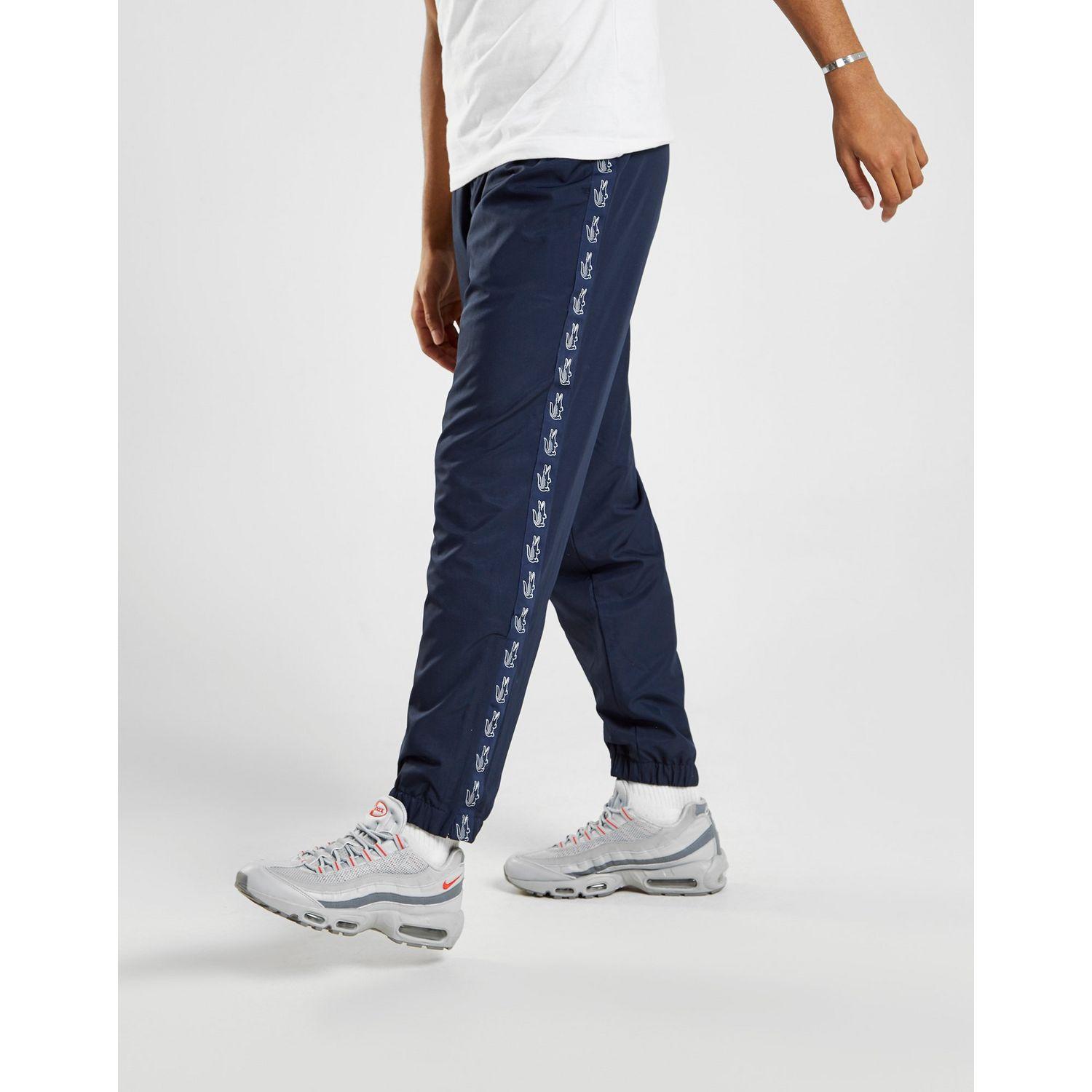 Lacoste Synthetic Tape Guppy Track Pants Blue for Men - Lyst