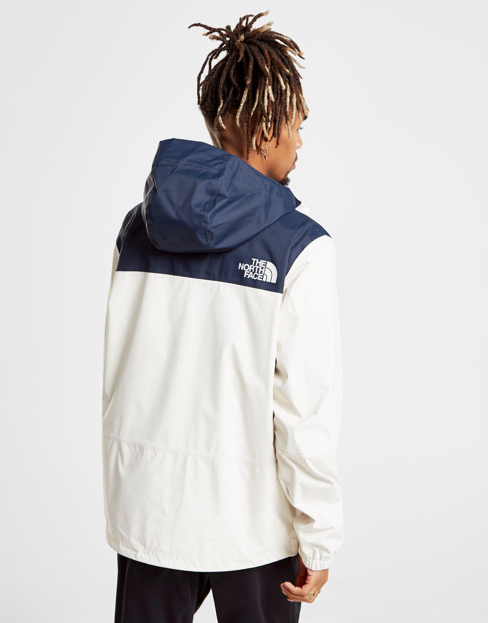 cream north face coat