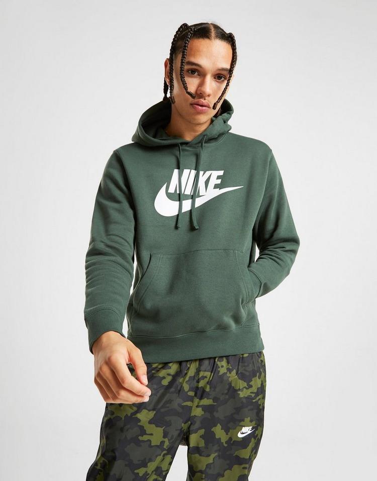 Nike Cotton Foundation Large Logo Hoodie in Green/White (Green) for Men ...