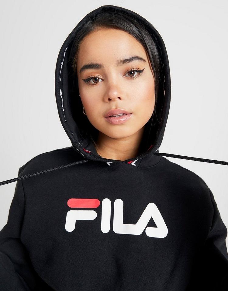 fila jacquard crop hoodie