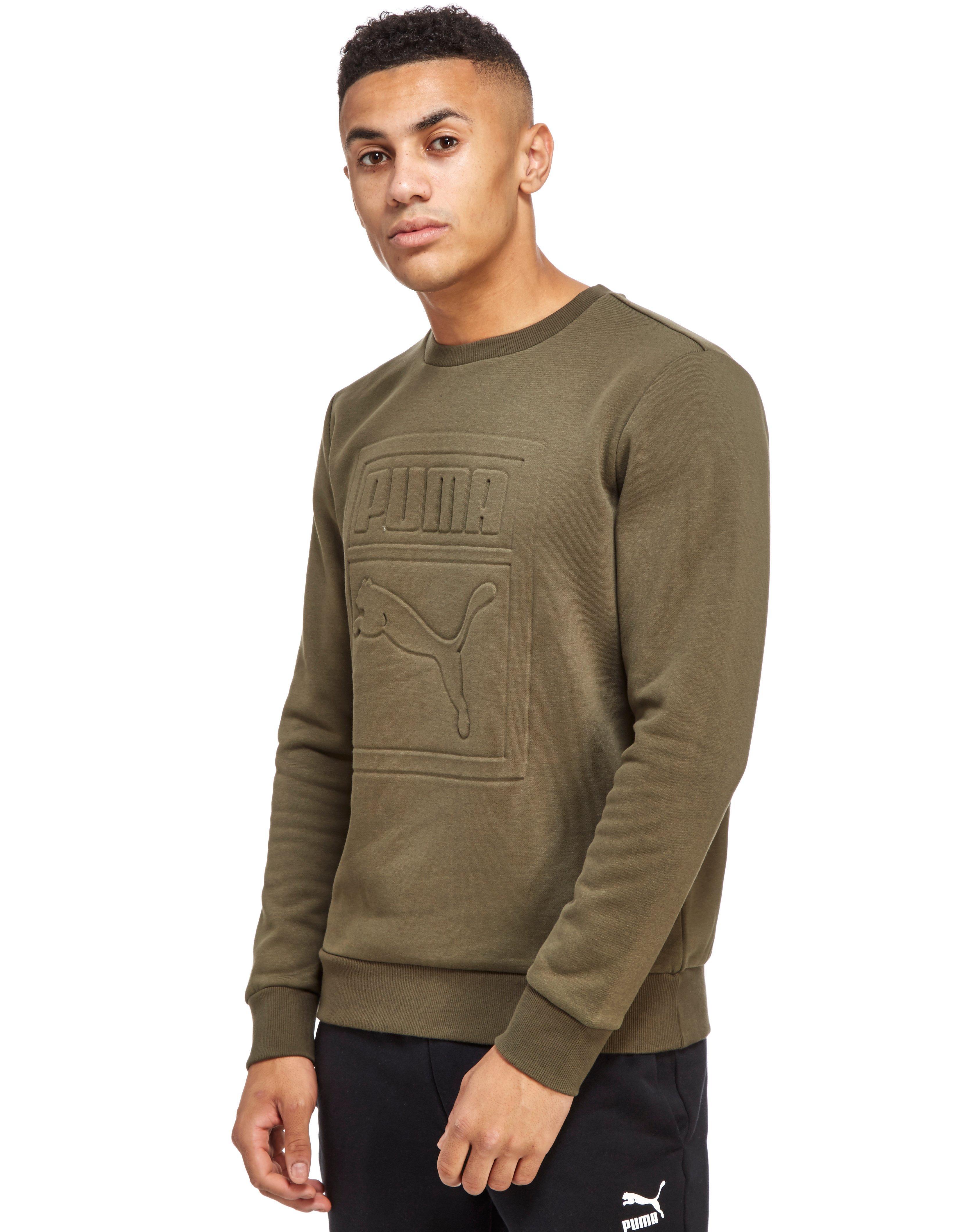 khaki puma sweatshirt