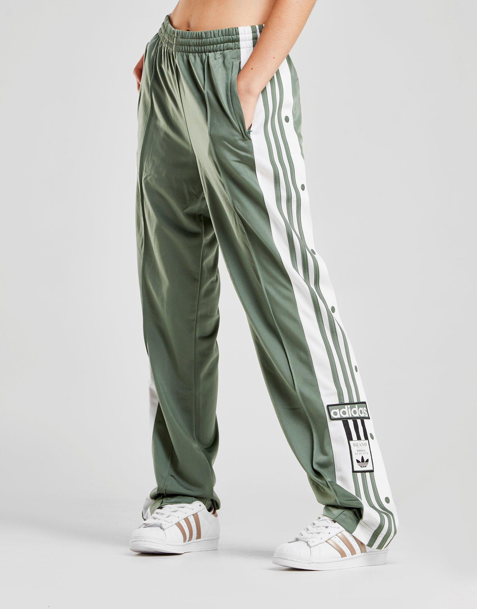 adidas Synthetic Adibreak Track Pants in Green/White (Green) - Lyst