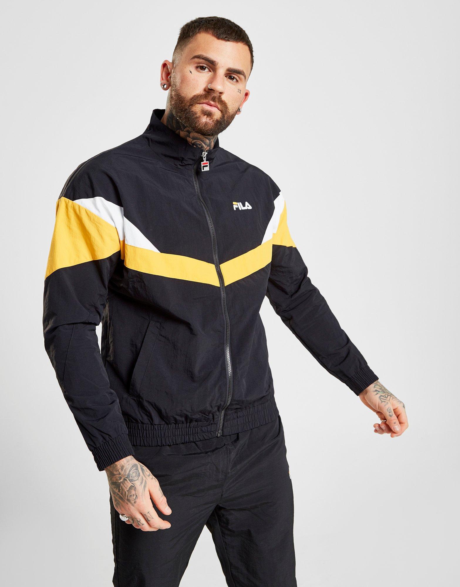 Fila Synthetic Griffin Woven Track Top in Black for Men - Lyst
