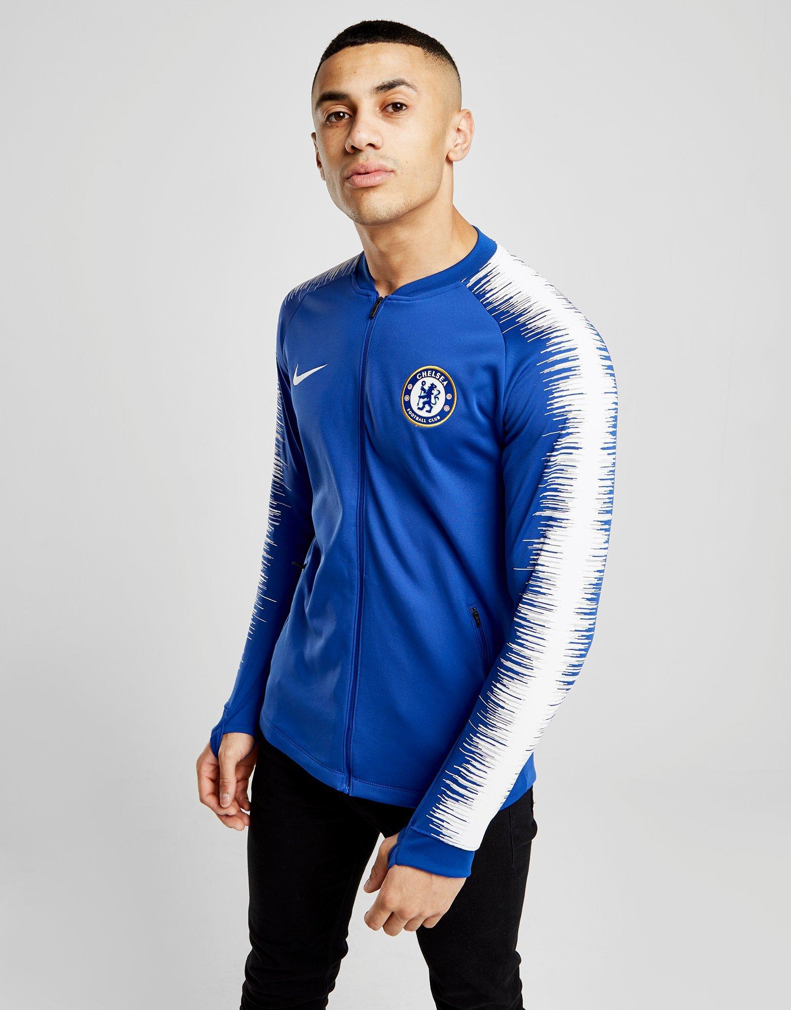 Nike Synthetic Chelsea Fc 2018/19 Anthem Jacket in Blue for Men - Lyst