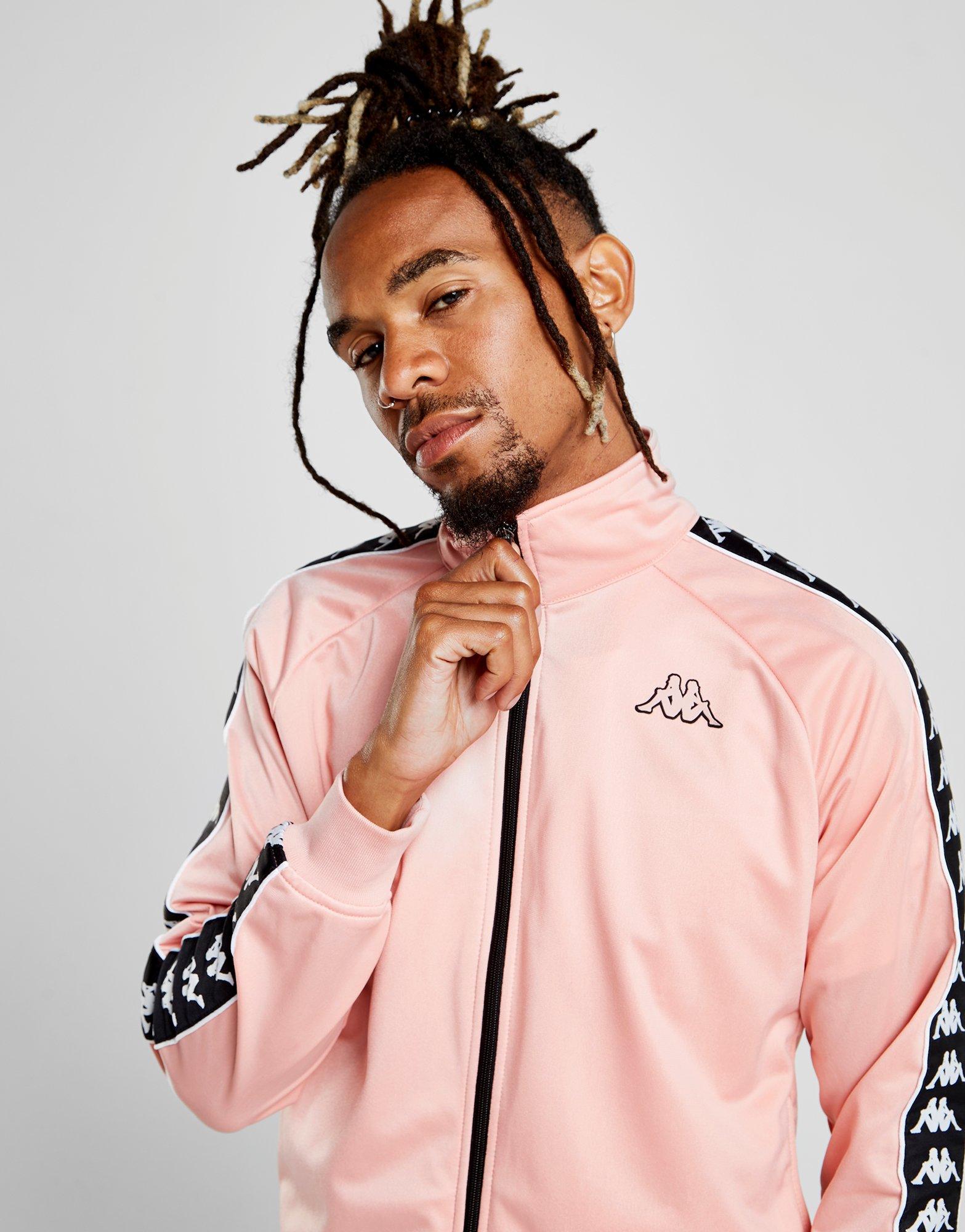 pink kappa tracksuit mens