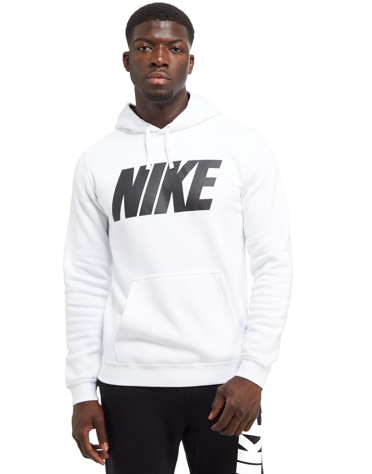 white nike hoodie men