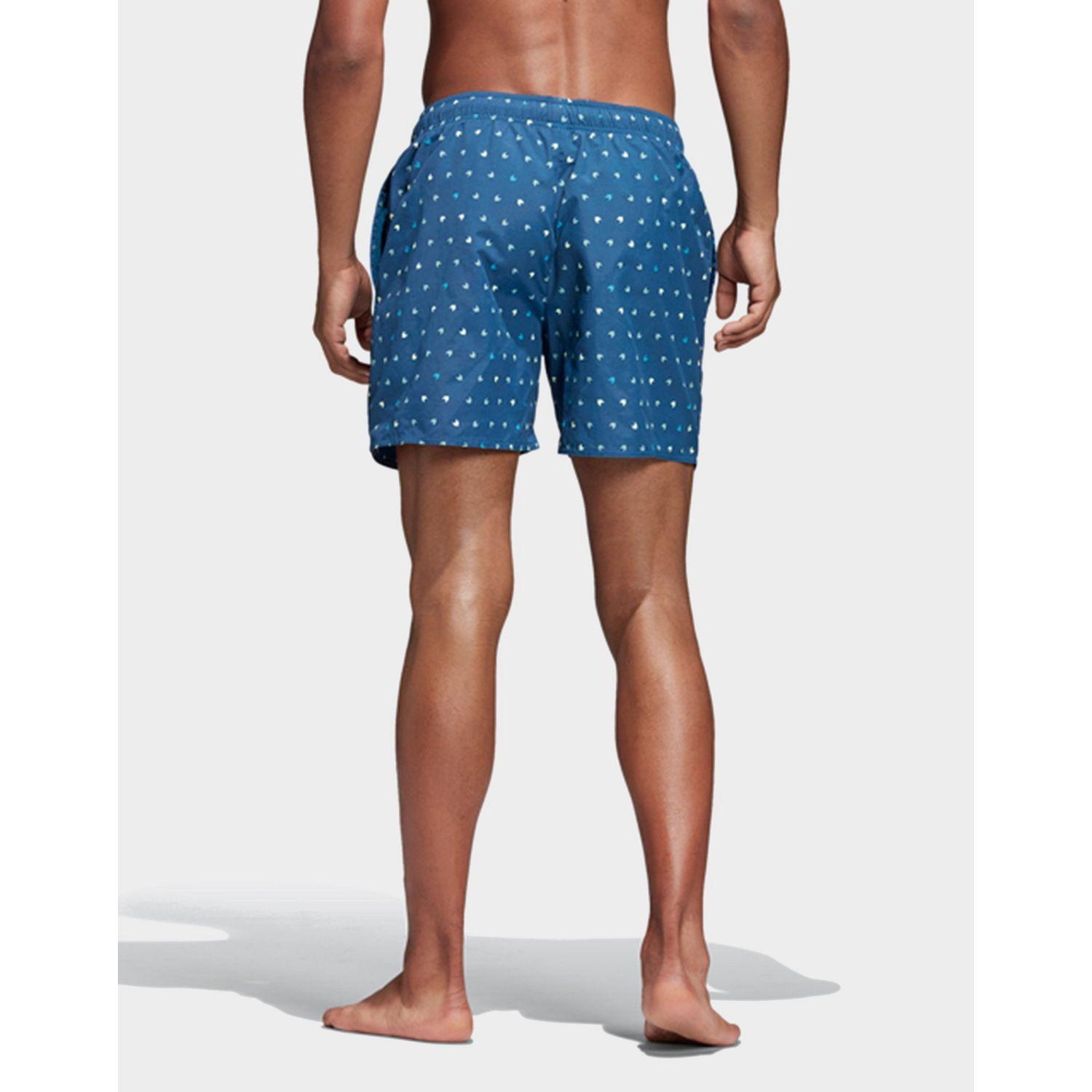 adidas allover print swim shorts